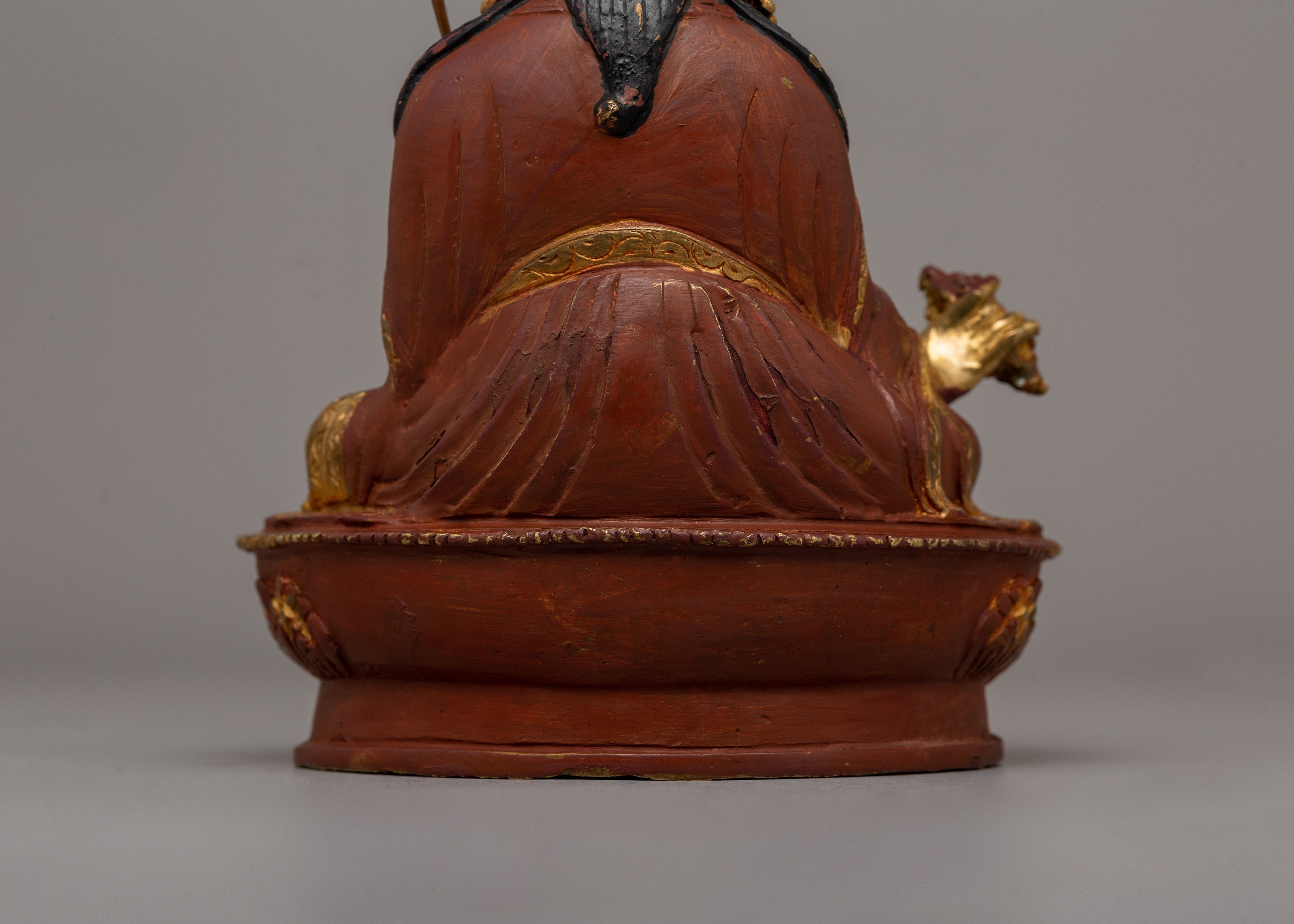 Tibetan Master Padmasambhava Statue | Sculpture for Spiritual Shrine & Altars