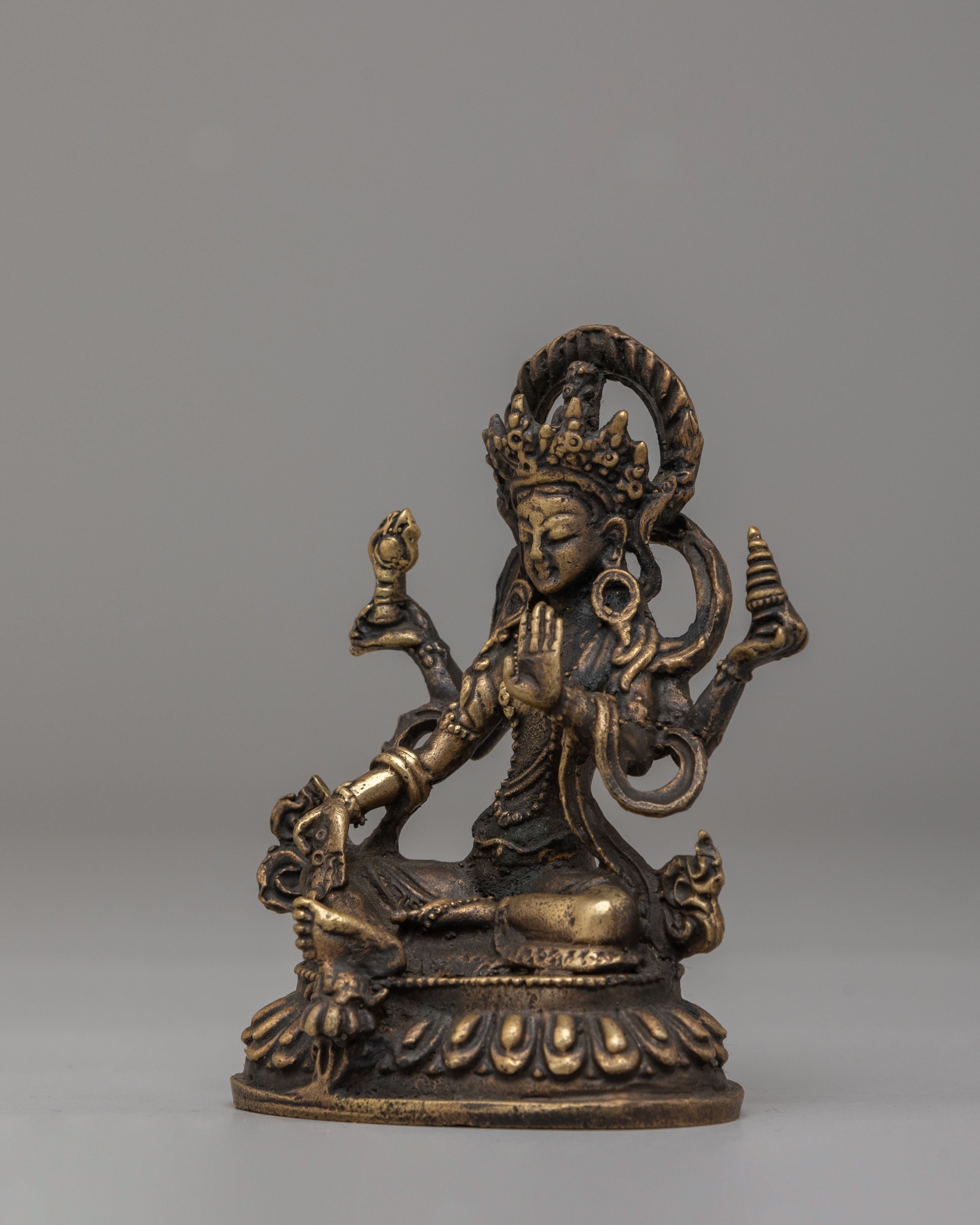 Traditional Sacred Laxmi Statue | Handcrafted Brass Lakshmi Idol for Puja & Home Decor