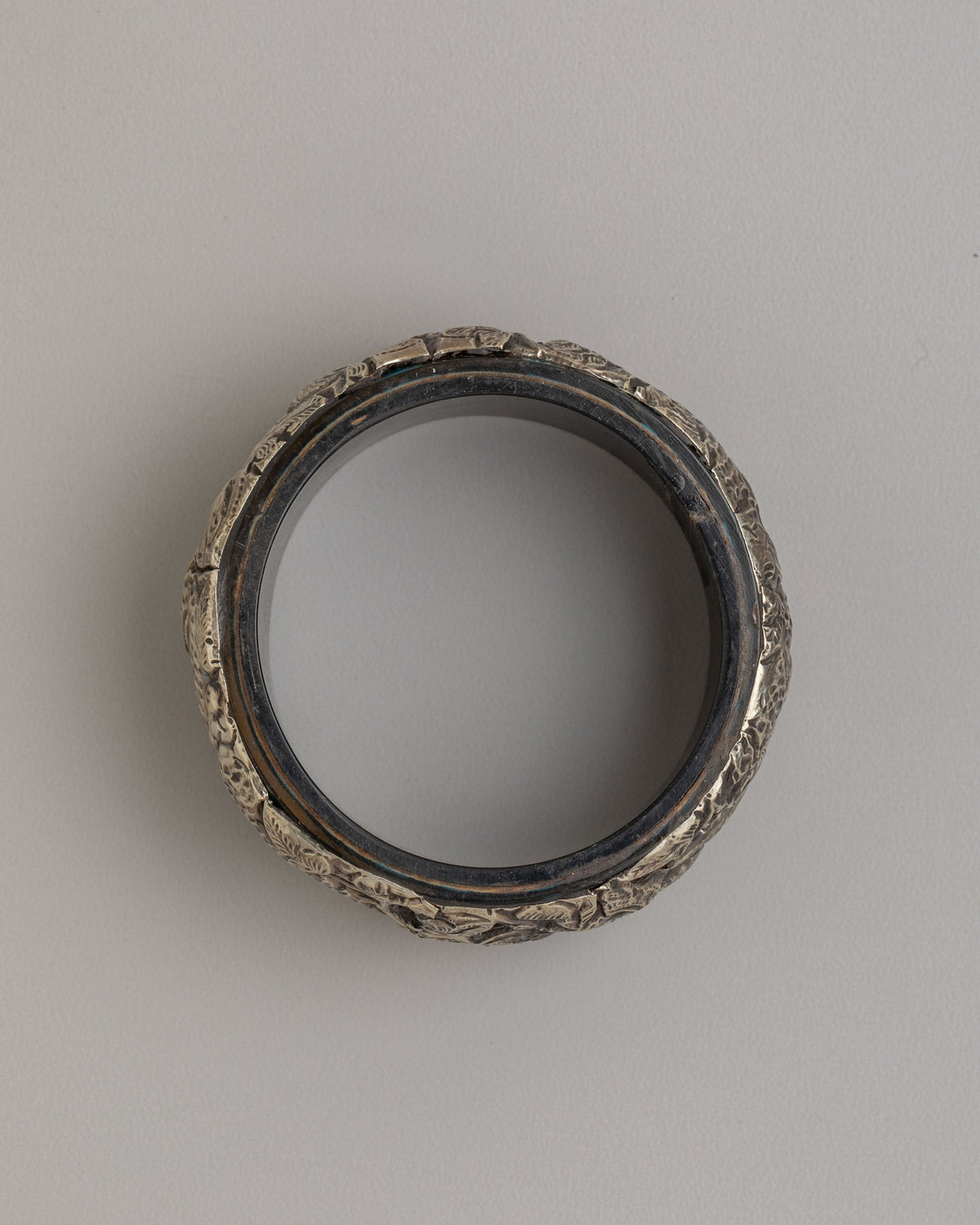 Traditional Buddhist Bracelet | Handmade White Metal Bracelet