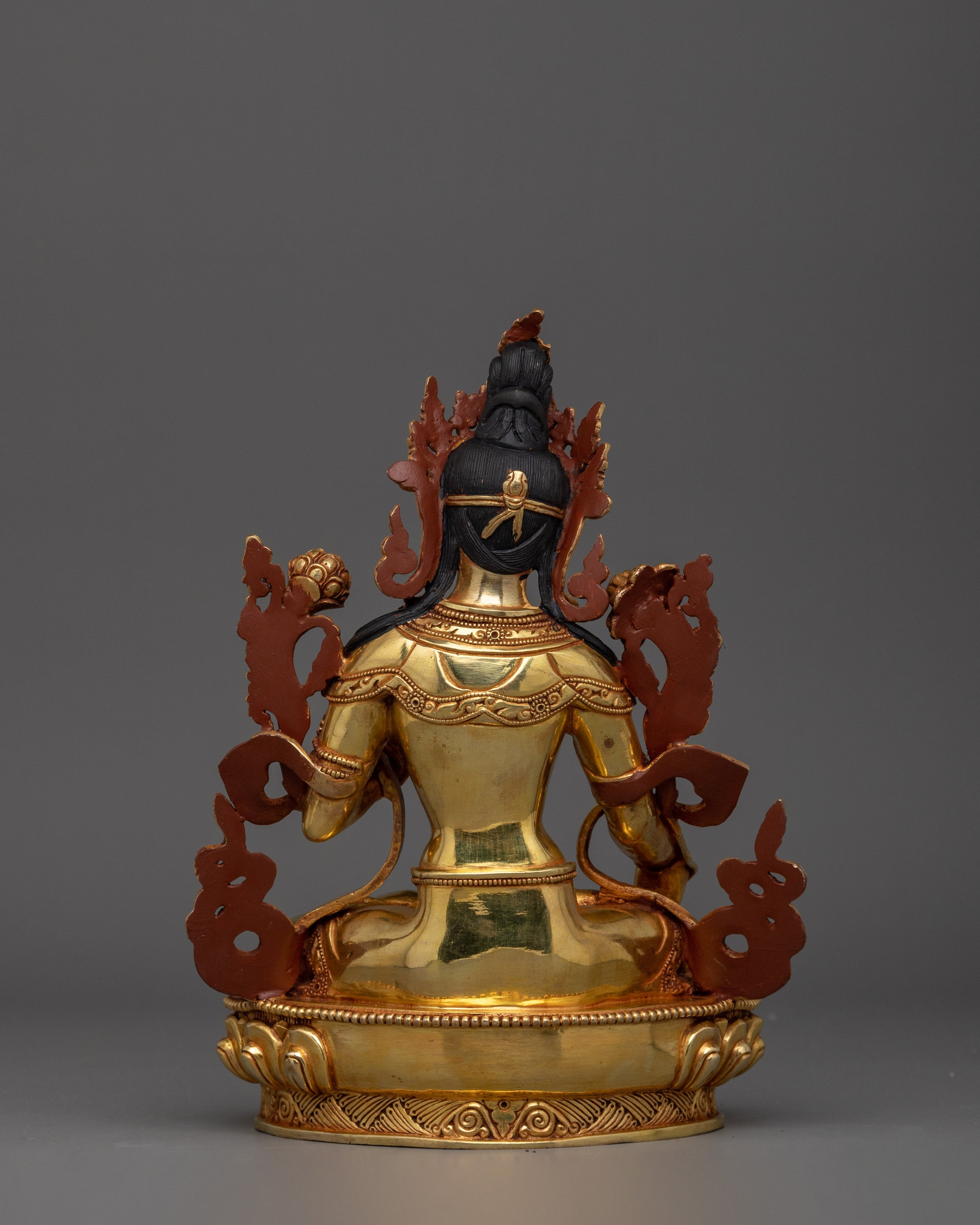 Golden Statue of White Tara | Sita Tara - Compassionate and Healing Deity