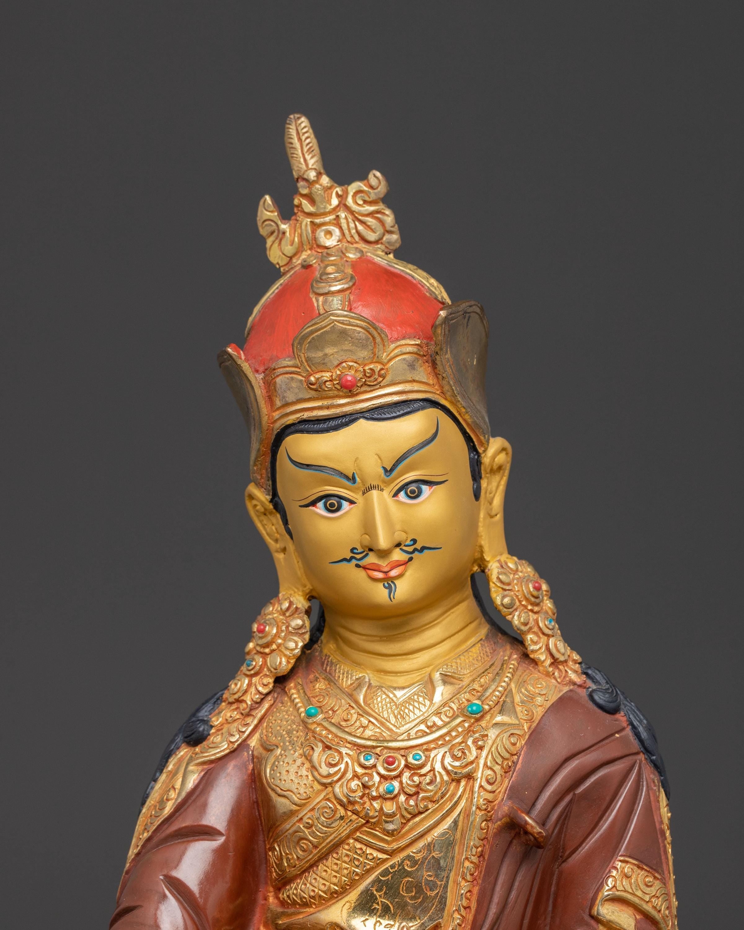 Handmade Master Padmasambhava Statue | Lotus Born Guru Rinpoche