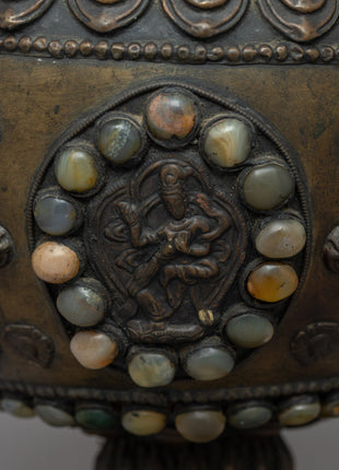 Artificial Stones Rice Pot | A Tibetan Buddhist Offering Vessel