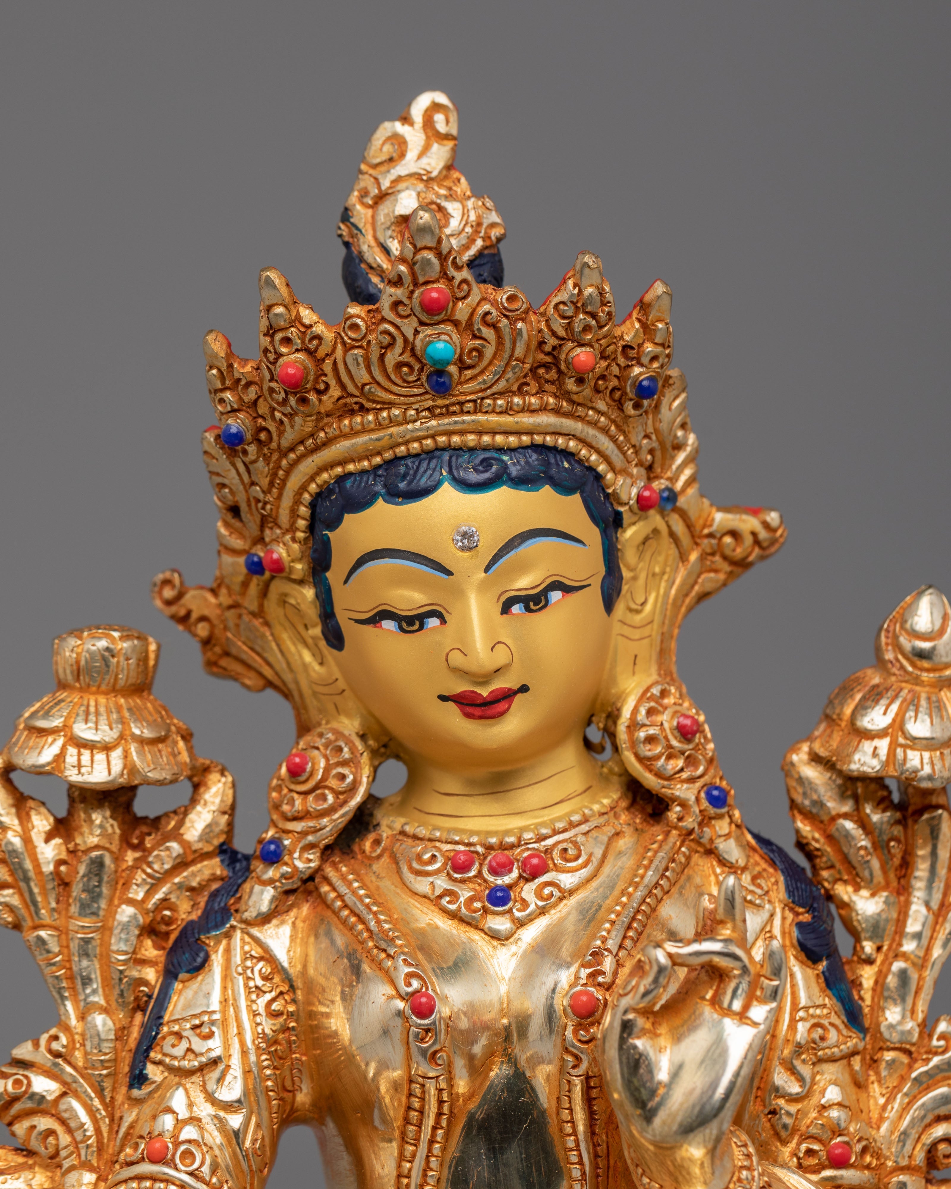 Sacred Green Tara Figurine | Buddhist Compassion Deity