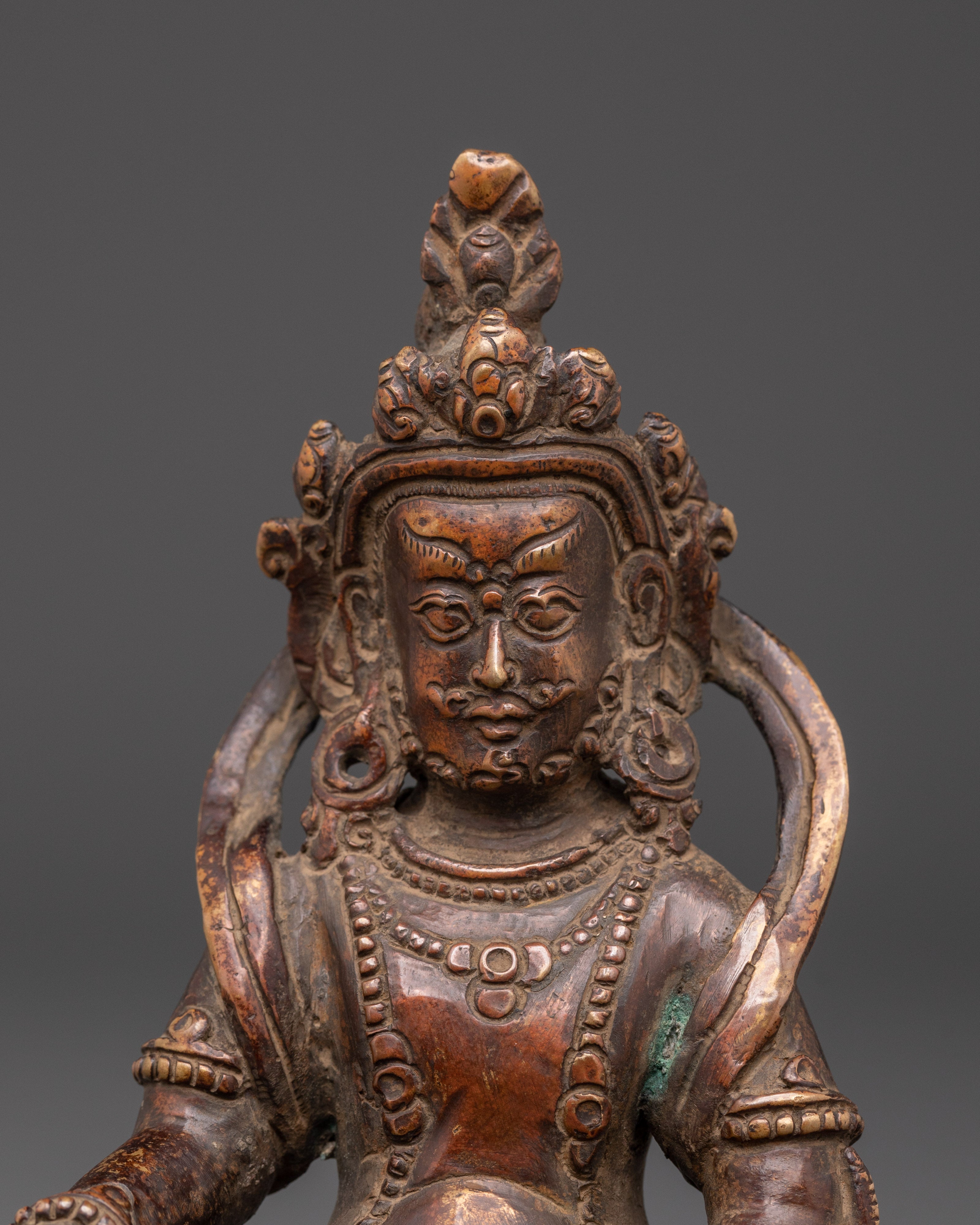 Handcrafted Dzambhala Sculpture | Tibetan Wealth Deity Statue