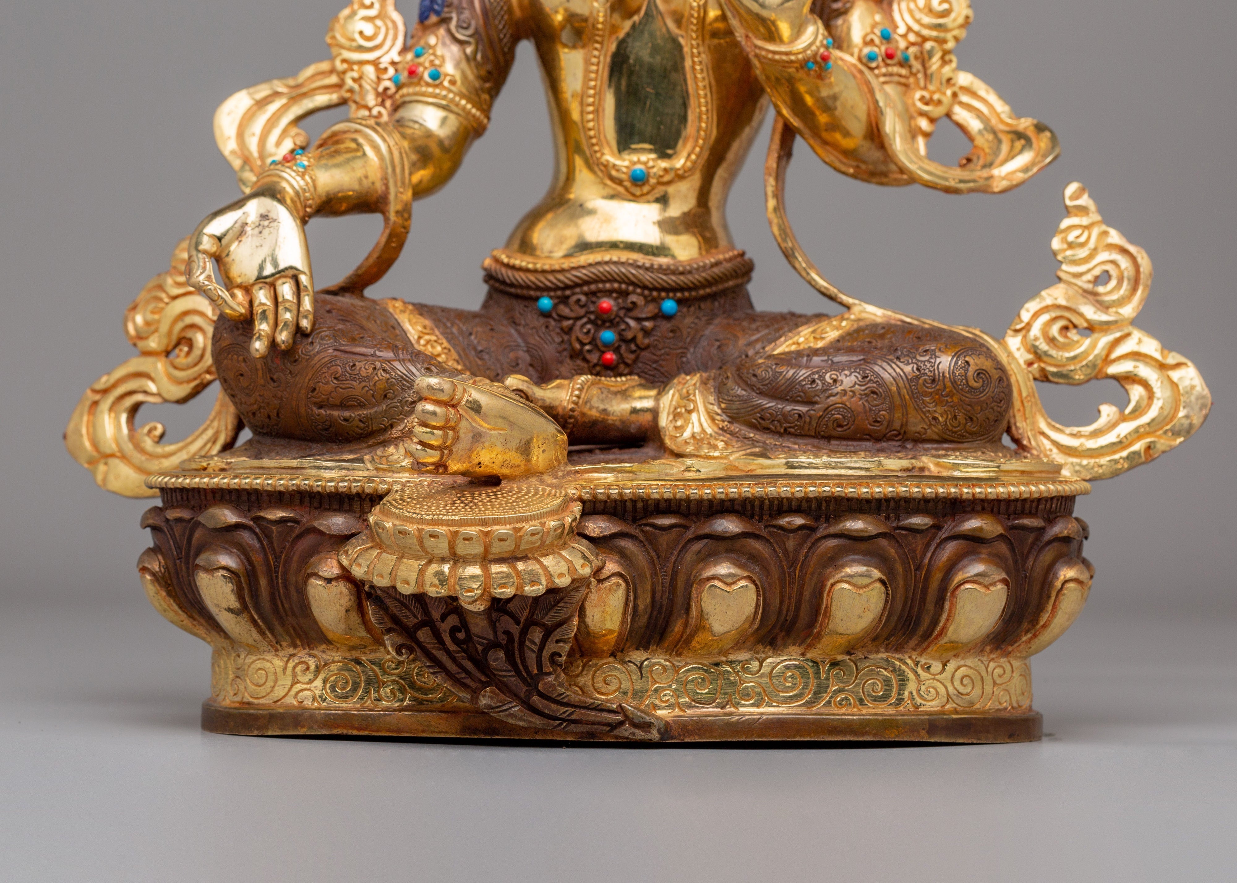 Himalayan Shyama Tara Statue | Green Tara Figurine