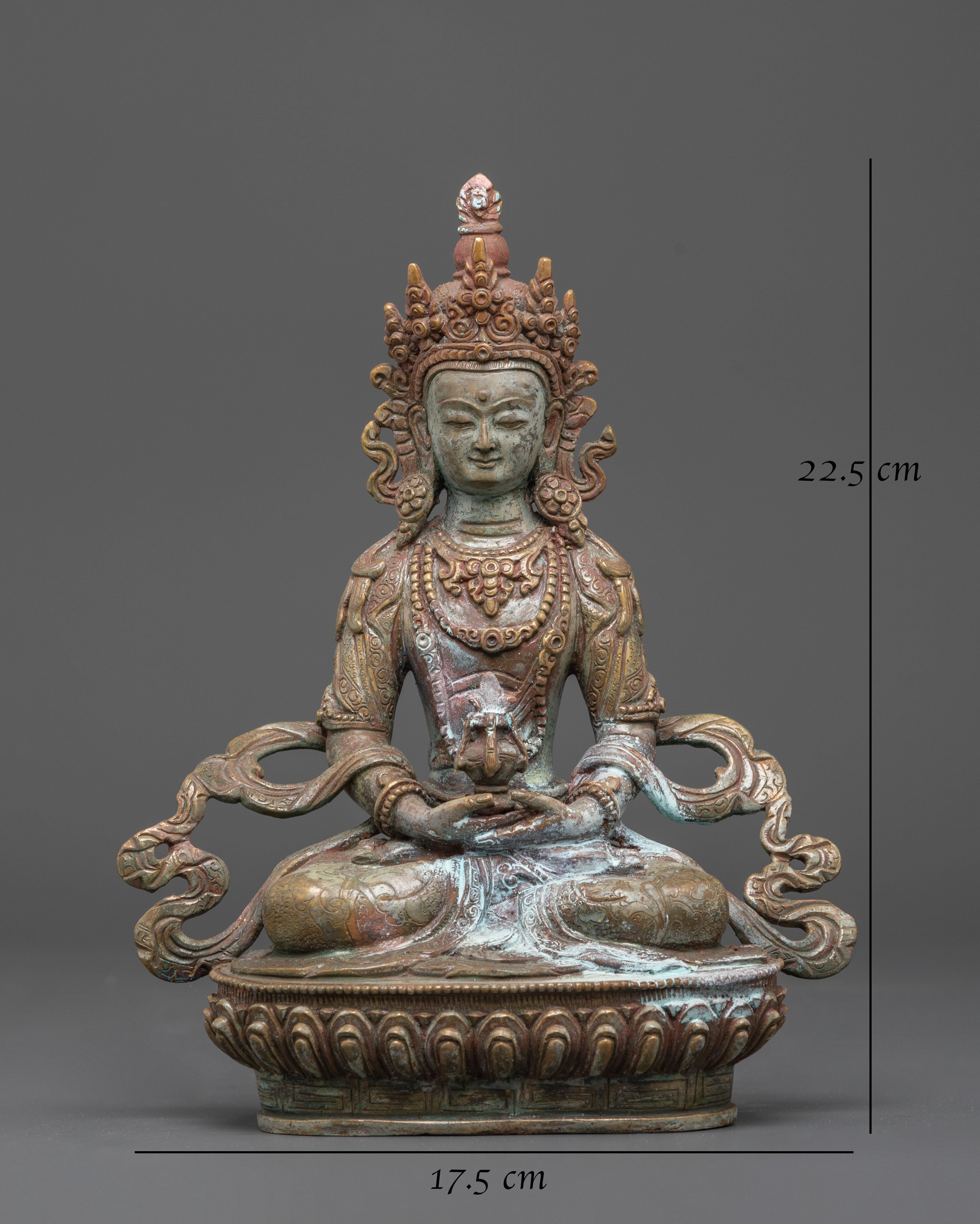 Sacred Amitayus Statue for Spiritual Healing | Spiritual Buddha for Meditation