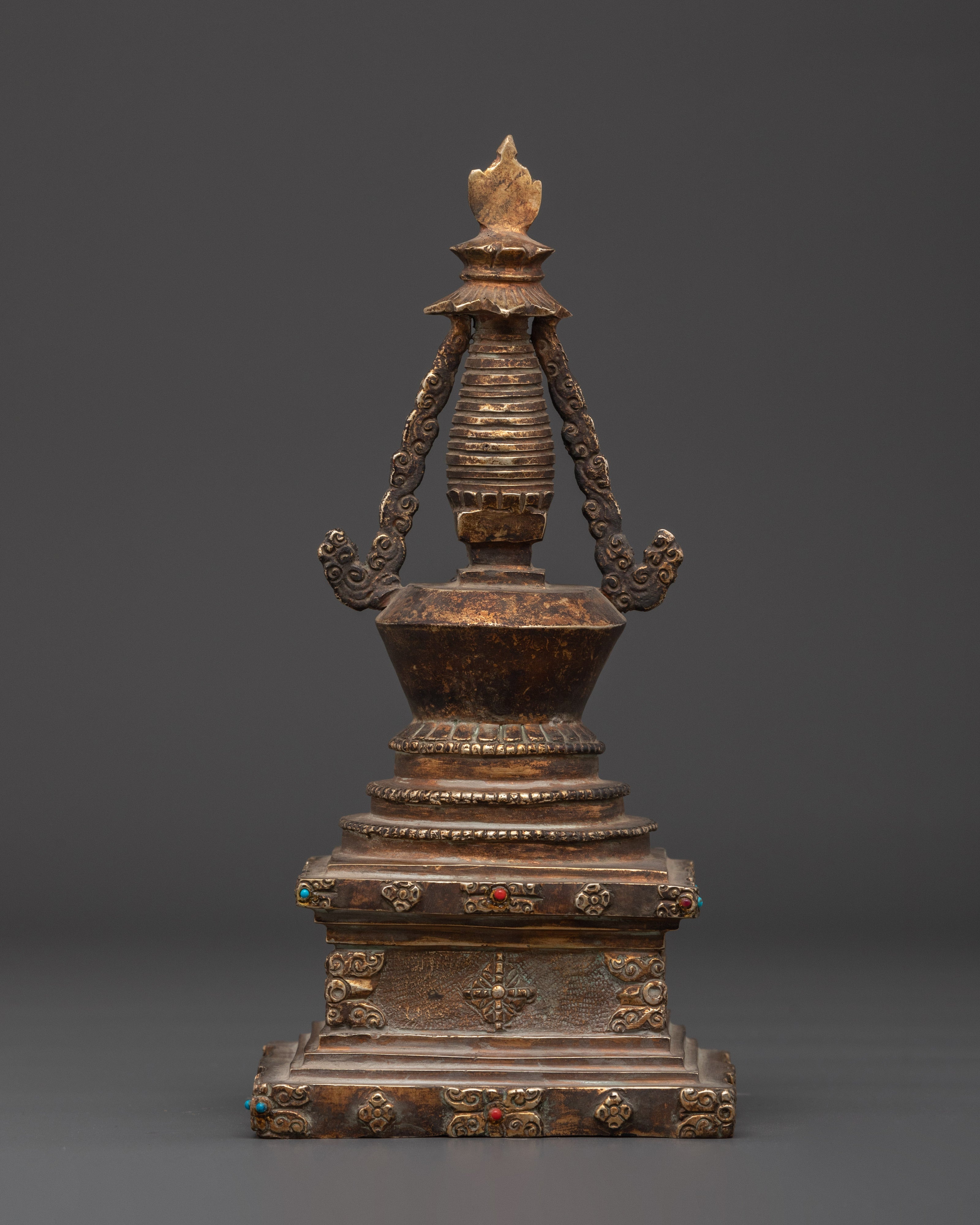 Stupa Symbol of Peace | Sacred Gold Plated Stupa