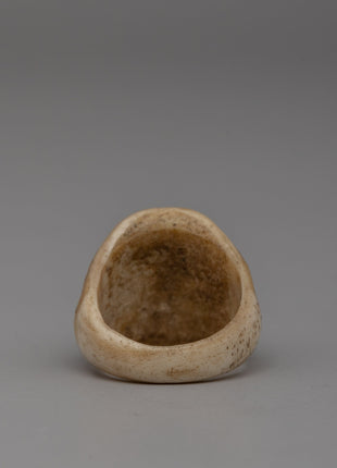 Hand-carved Buffalo Bone Ring with Intricate Details | Symbol of Strength and Individuality