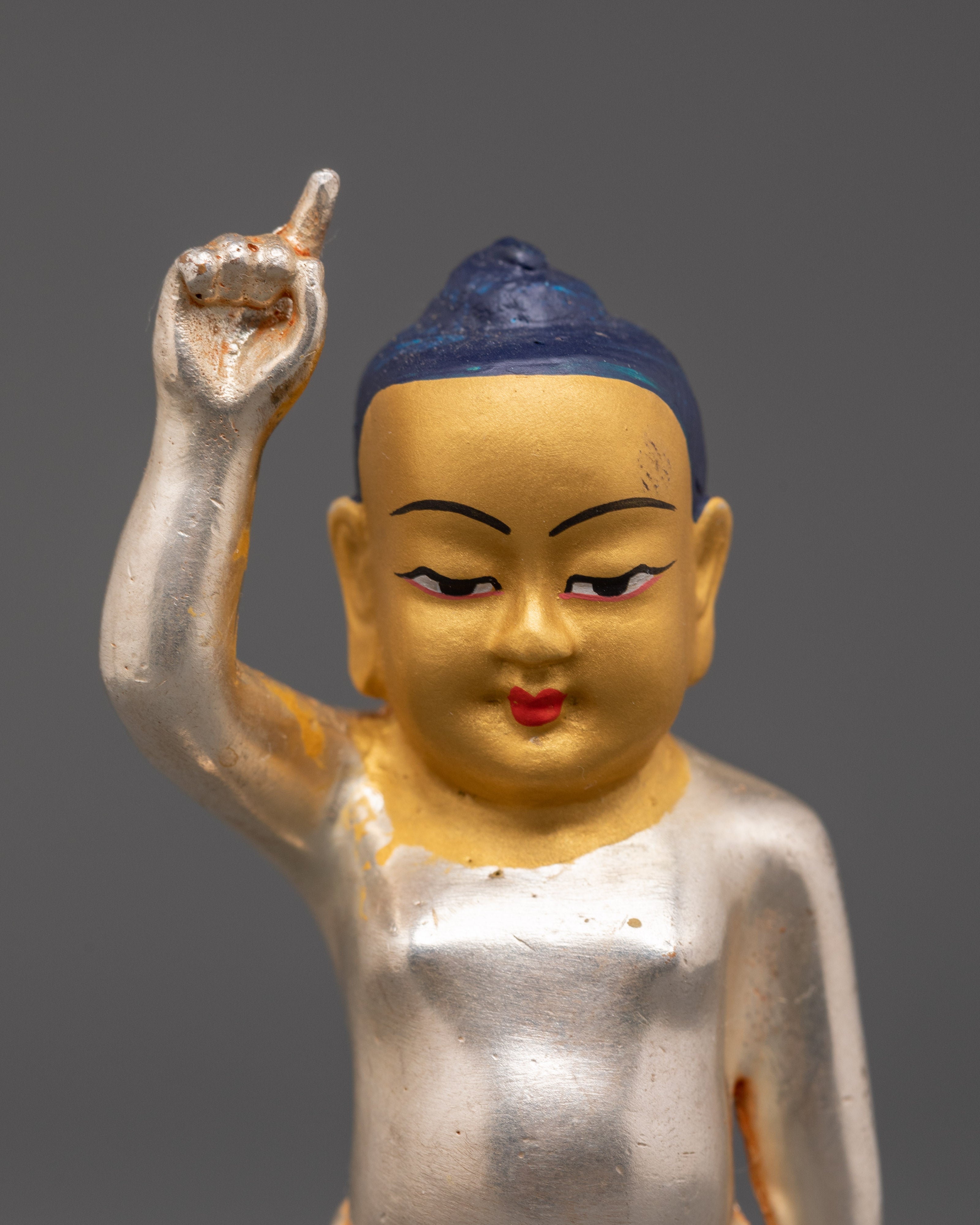 Silver Plated Siddhartha Gautam | Spiritual Buddha Figurine
