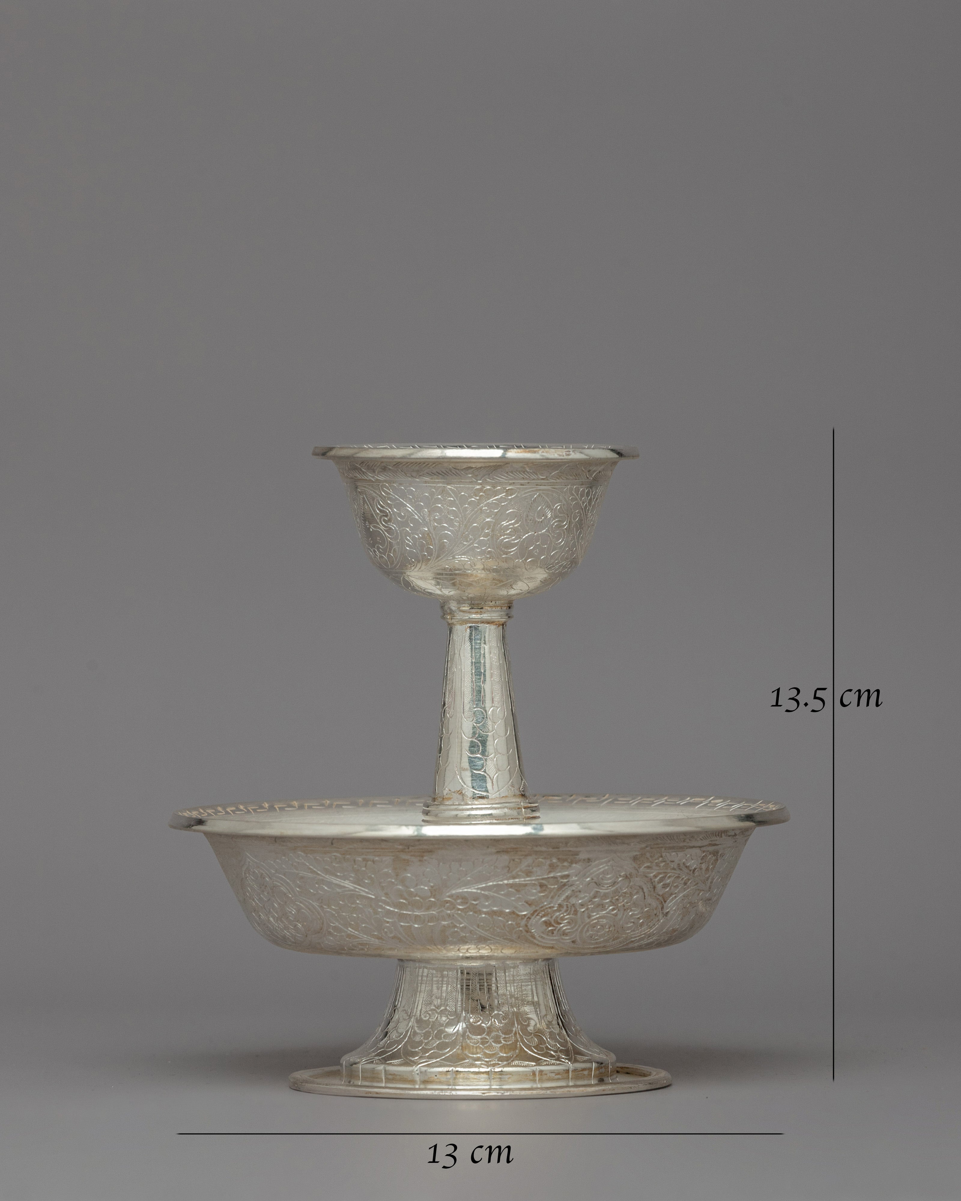 Beautifully Handcrafted Serkyem Set | Ritual Bowl for Puja
