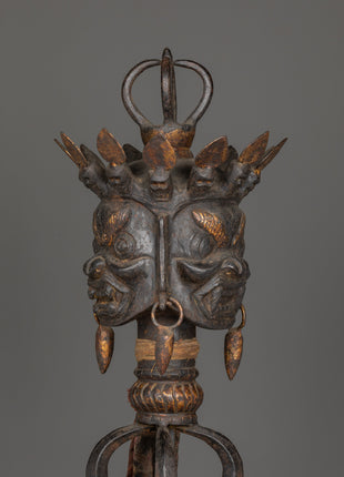 Sacred Iron Phurba Dagger | Vajra Ritual Tool