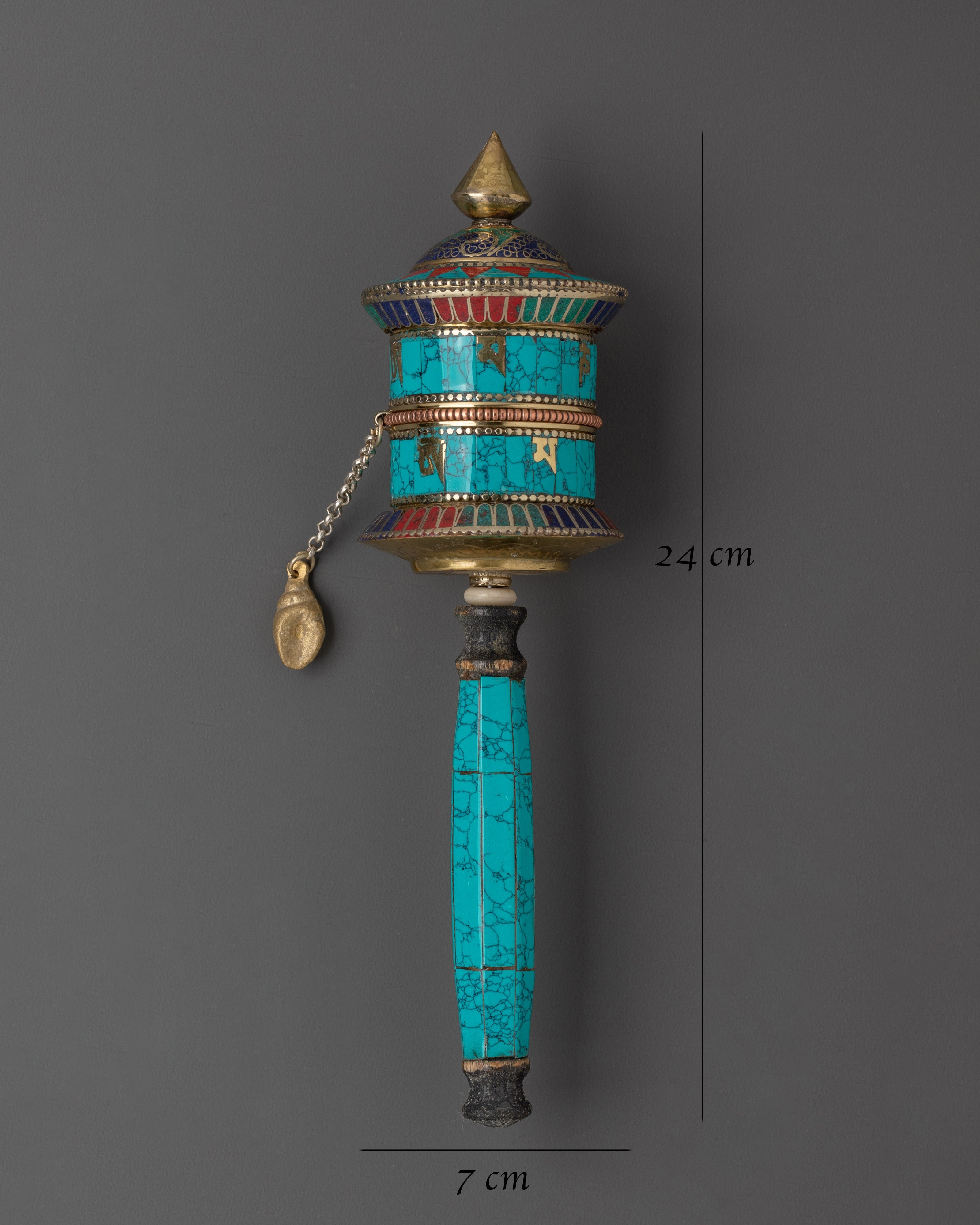 Authentic Handcrafted Tibetan Prayer Wheel | Buddhist Ritual Wheel