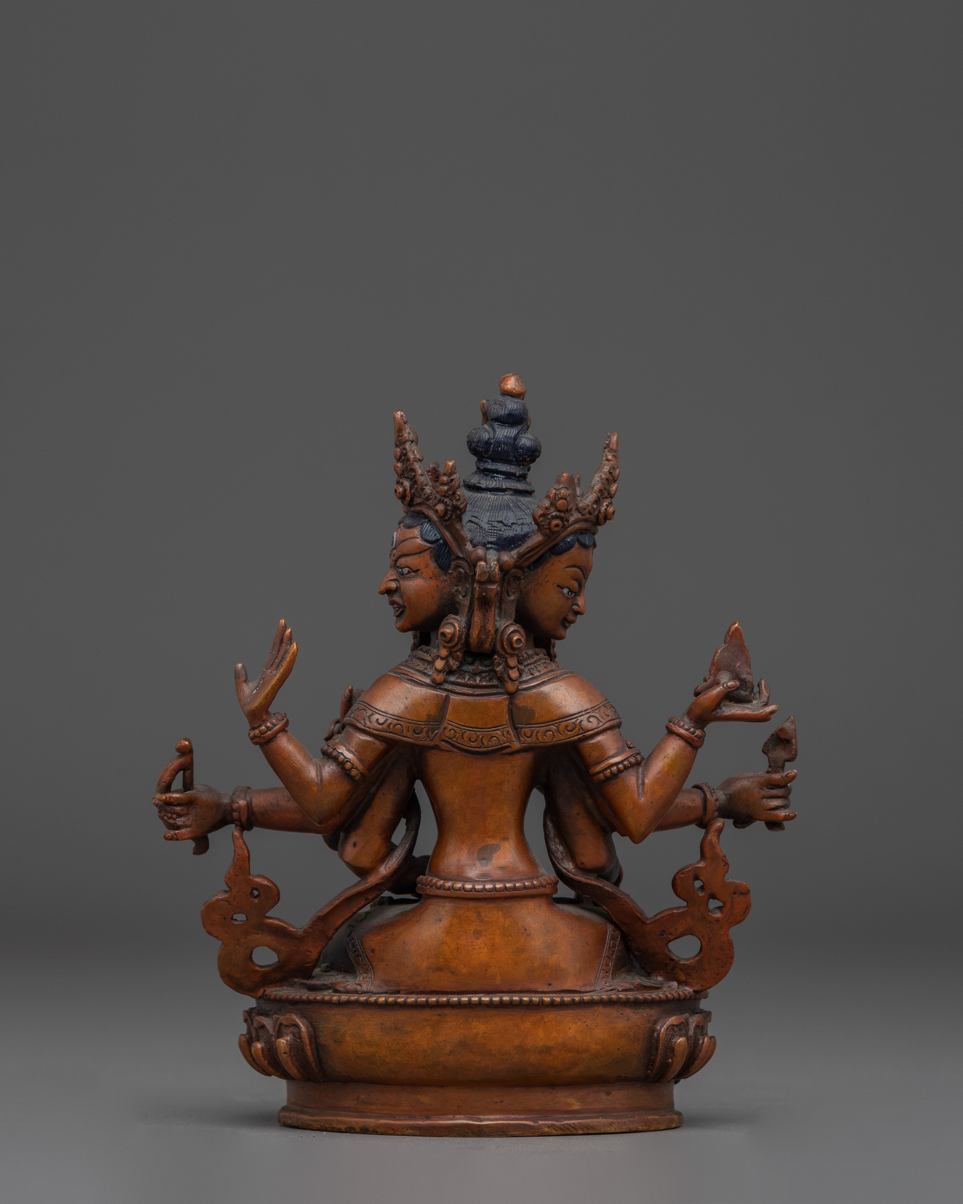 Oxidized Copper Namgyalma Statue | Symbol of Longevity and Prosperity