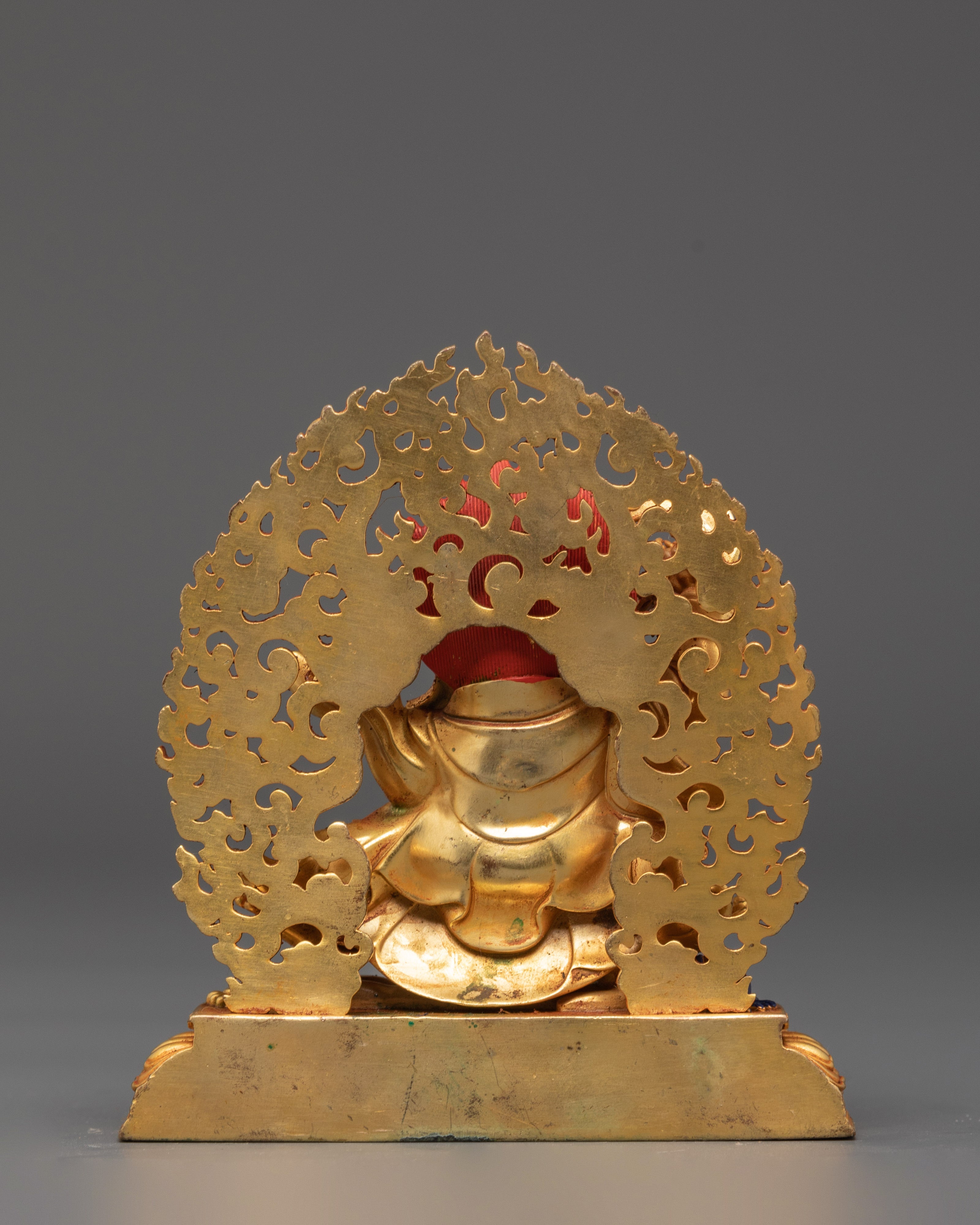 Mahakala Bernakchen Protector Deity | Buddhist Gold Plated Sculpture