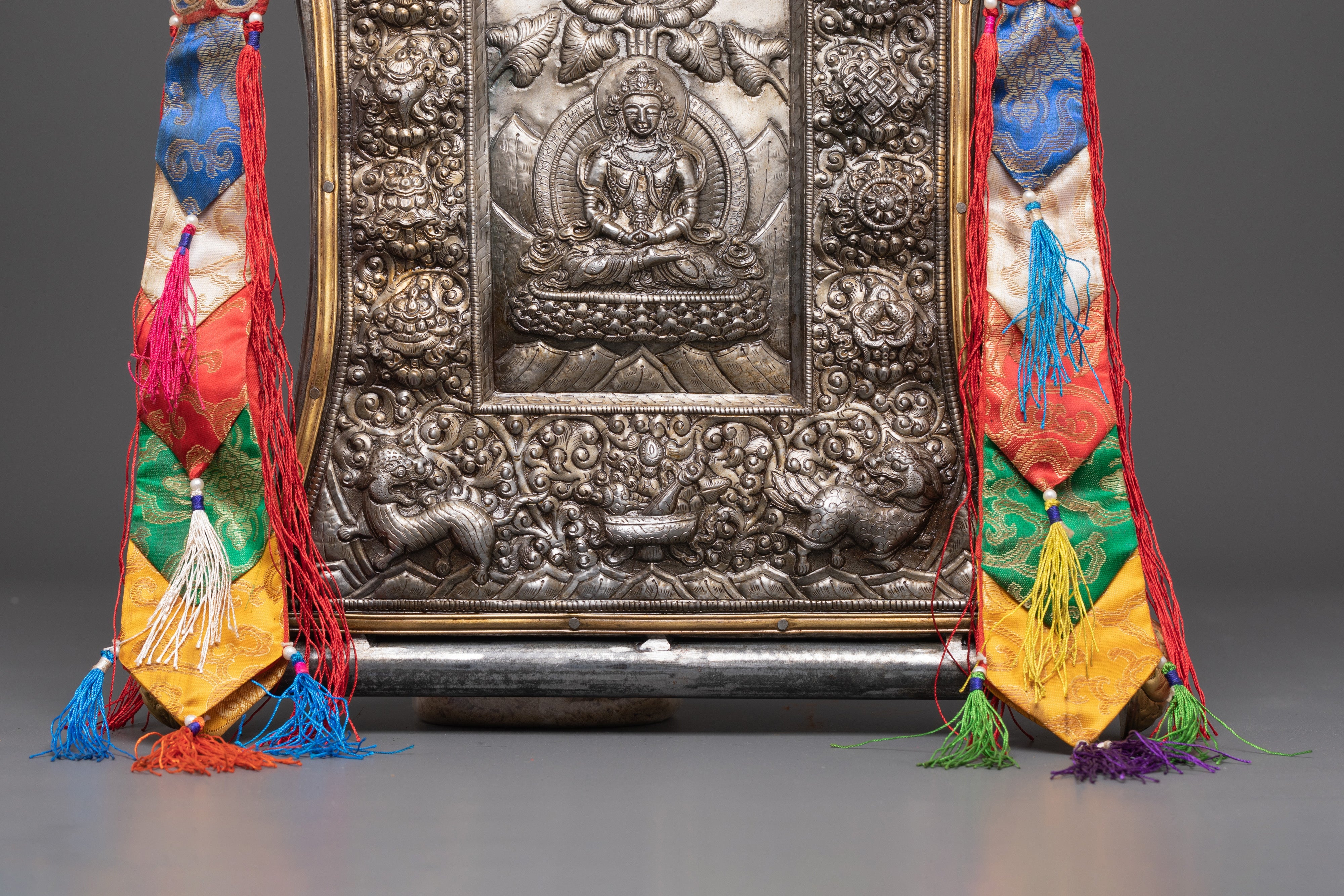 Tibetan Shakyamuni Buddha Metal Thangka | Symbol of Peace and Wellness
