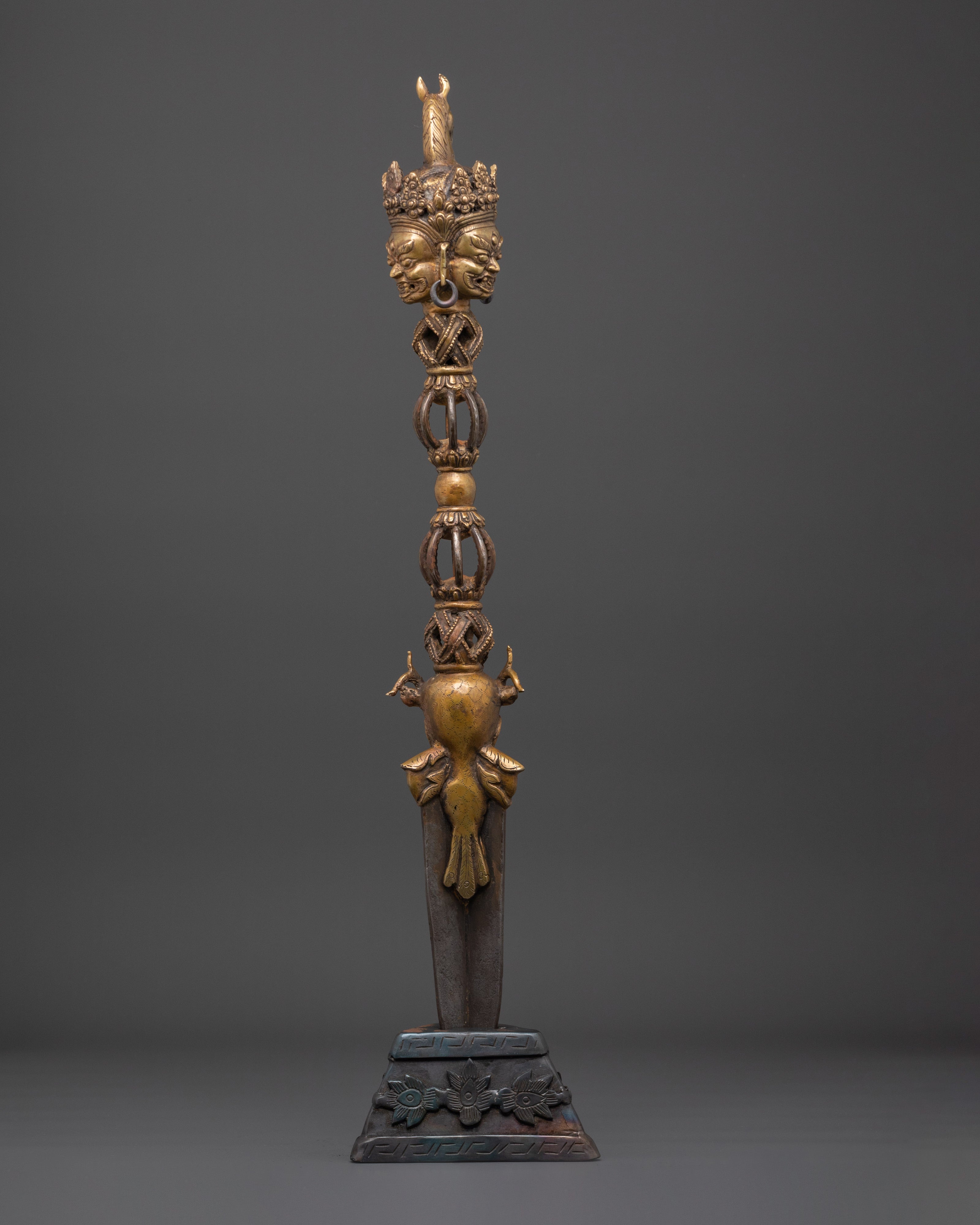 Handcrafted Bronze Phurba Dagger | Tibetan Buddhist Phurba