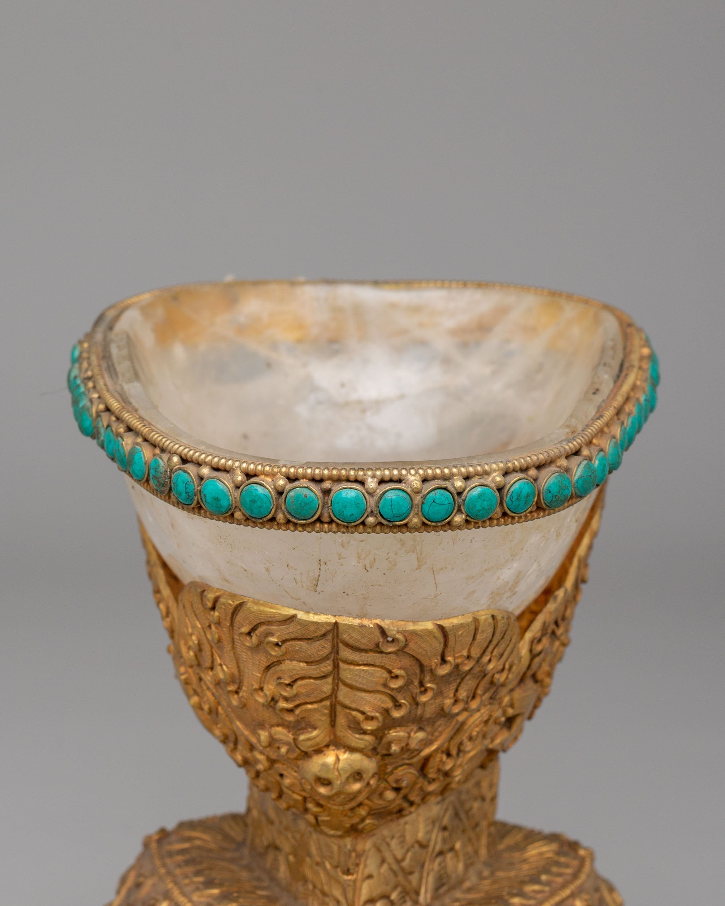 Handcrafted Buddhist Kapala | Sacred Offering Vessel