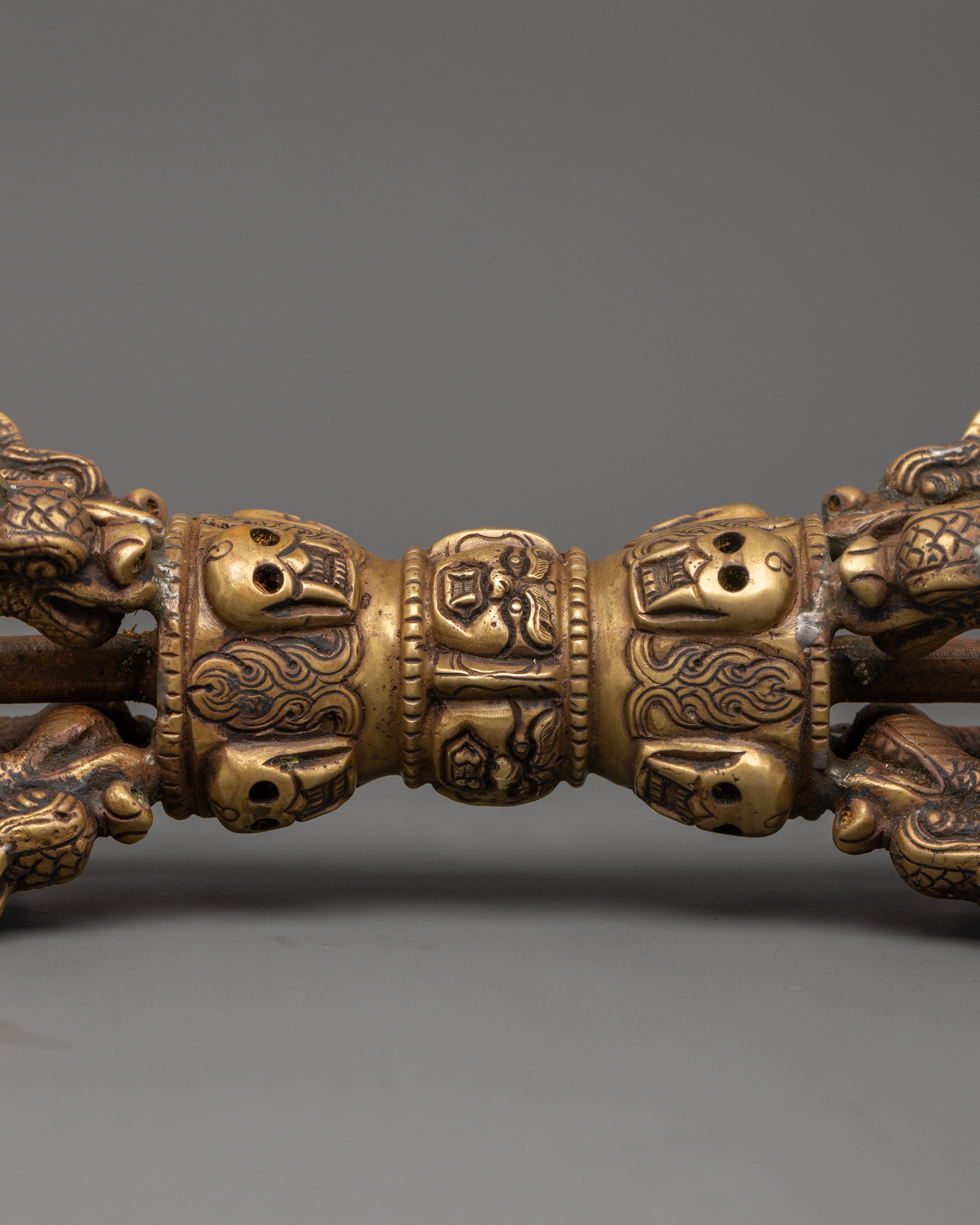 Tibetan Bronze Dorje Vajra | Sacred Symbol of Strength & Wisdom