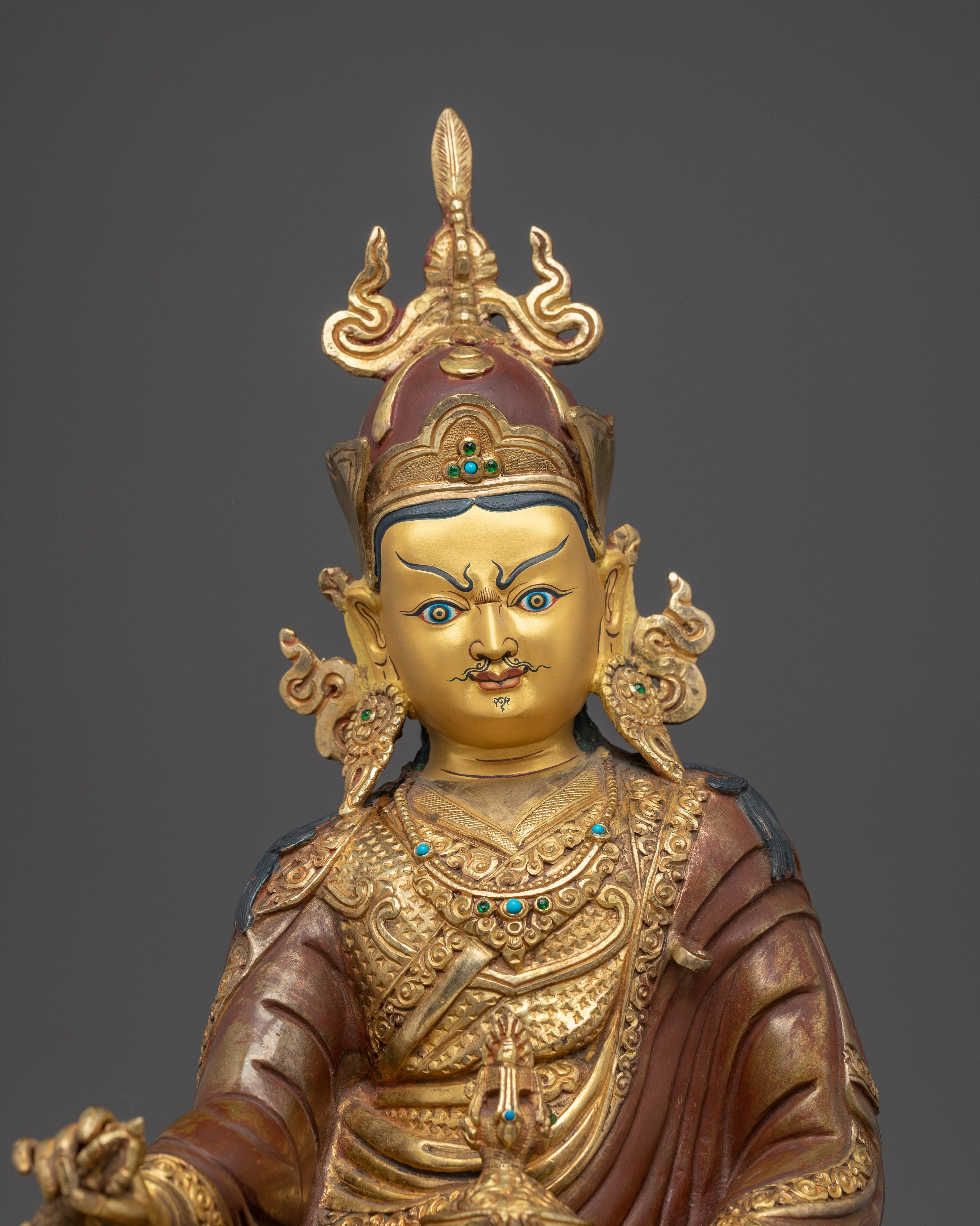 Handmade Statue of Guru Rinpoche | Buddhist Precious Guru