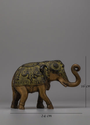 Brass Elephant Figurines | Symbol of Strength and Wisdom