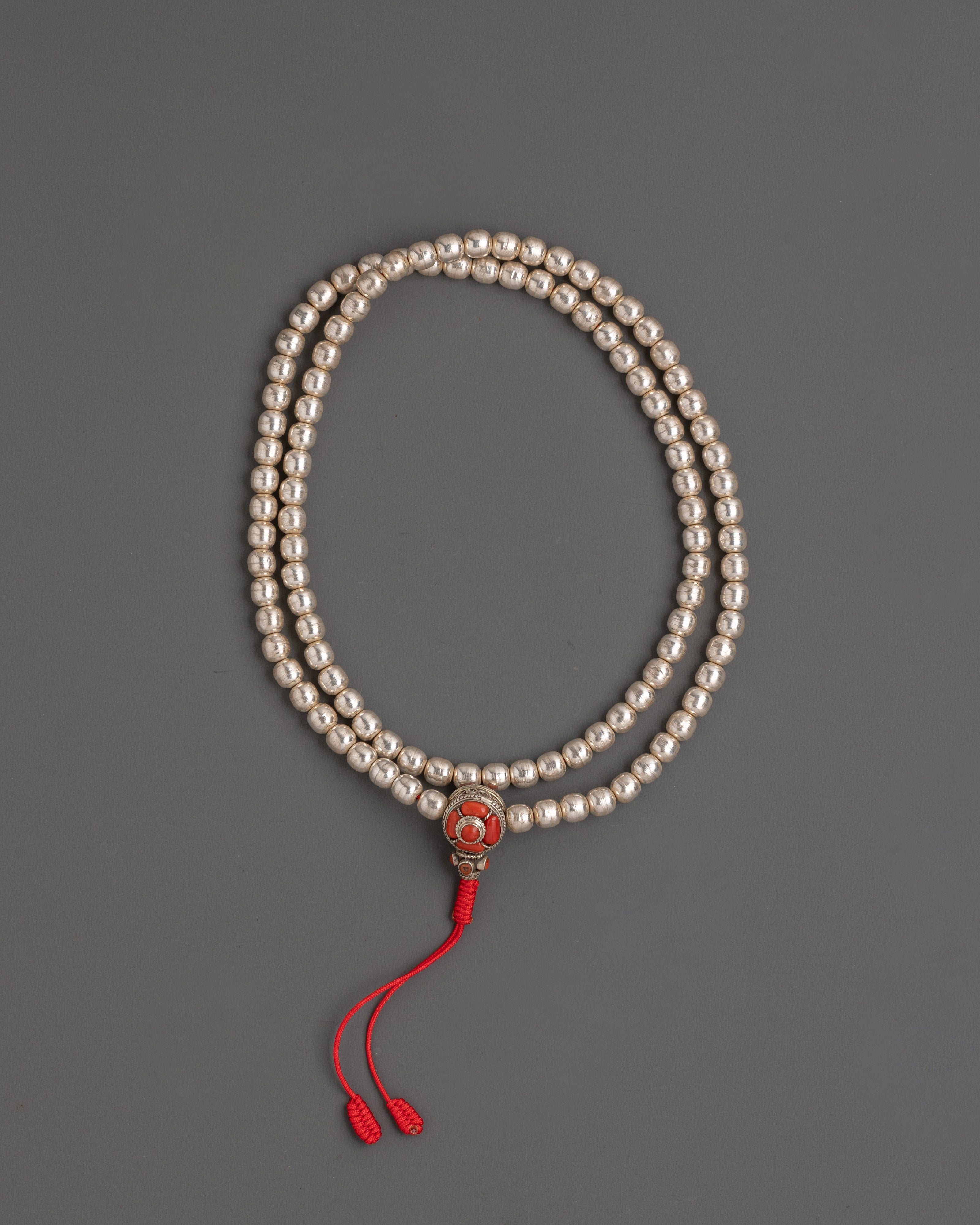 Silver Mala |  Meditation & Spiritual Practice