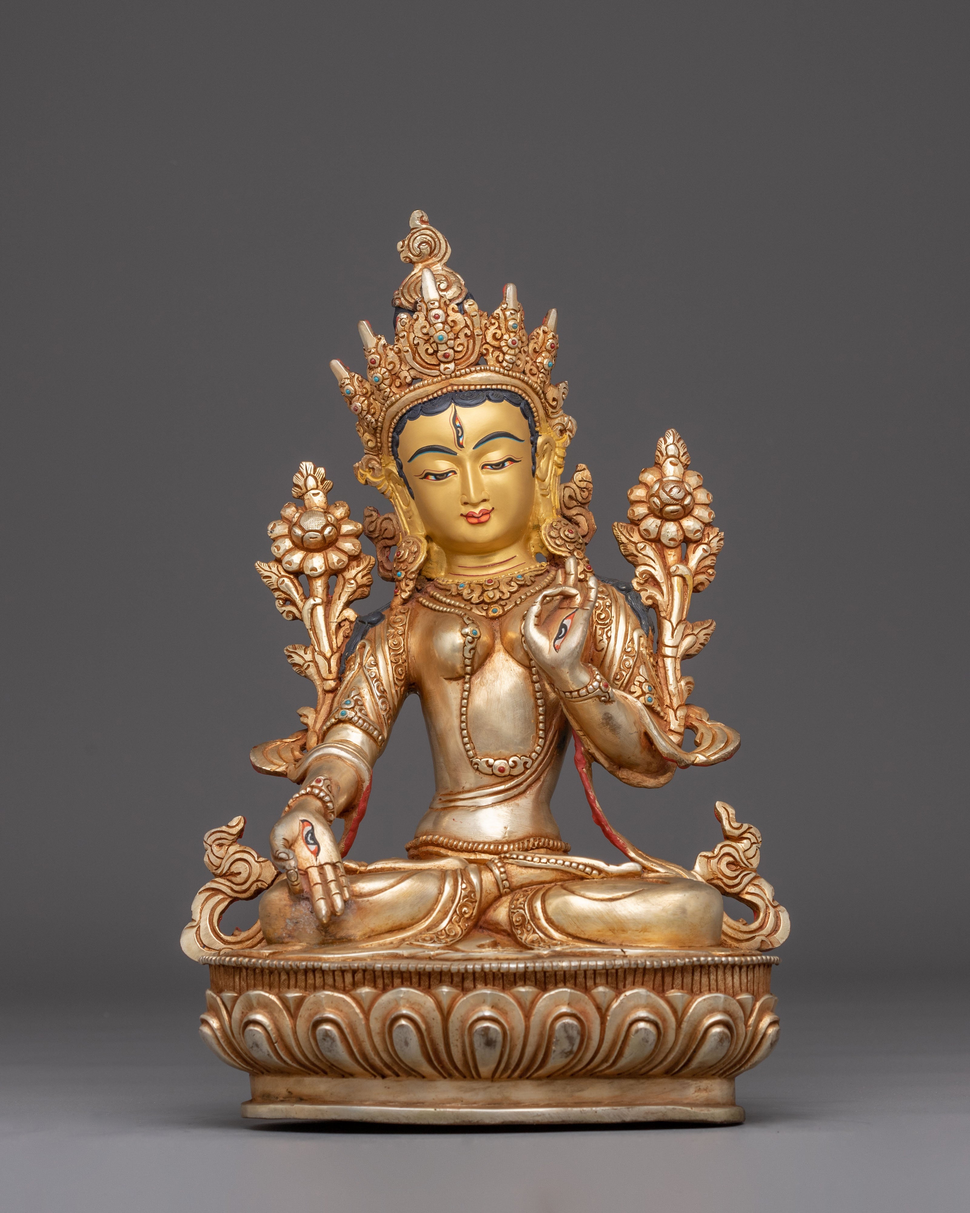 Meditation Goddess White Tara Statue | Symbol of Compassion and Healing