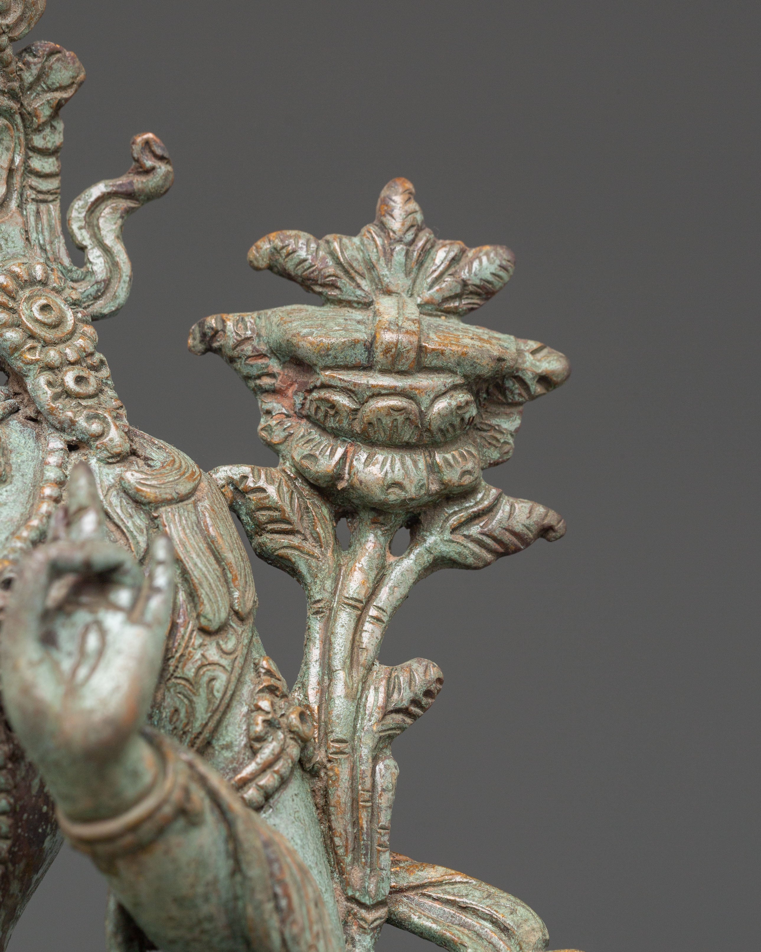 Sacred Statue of Healing Goddess White Tara | Tibetan Buddhist Sculpture