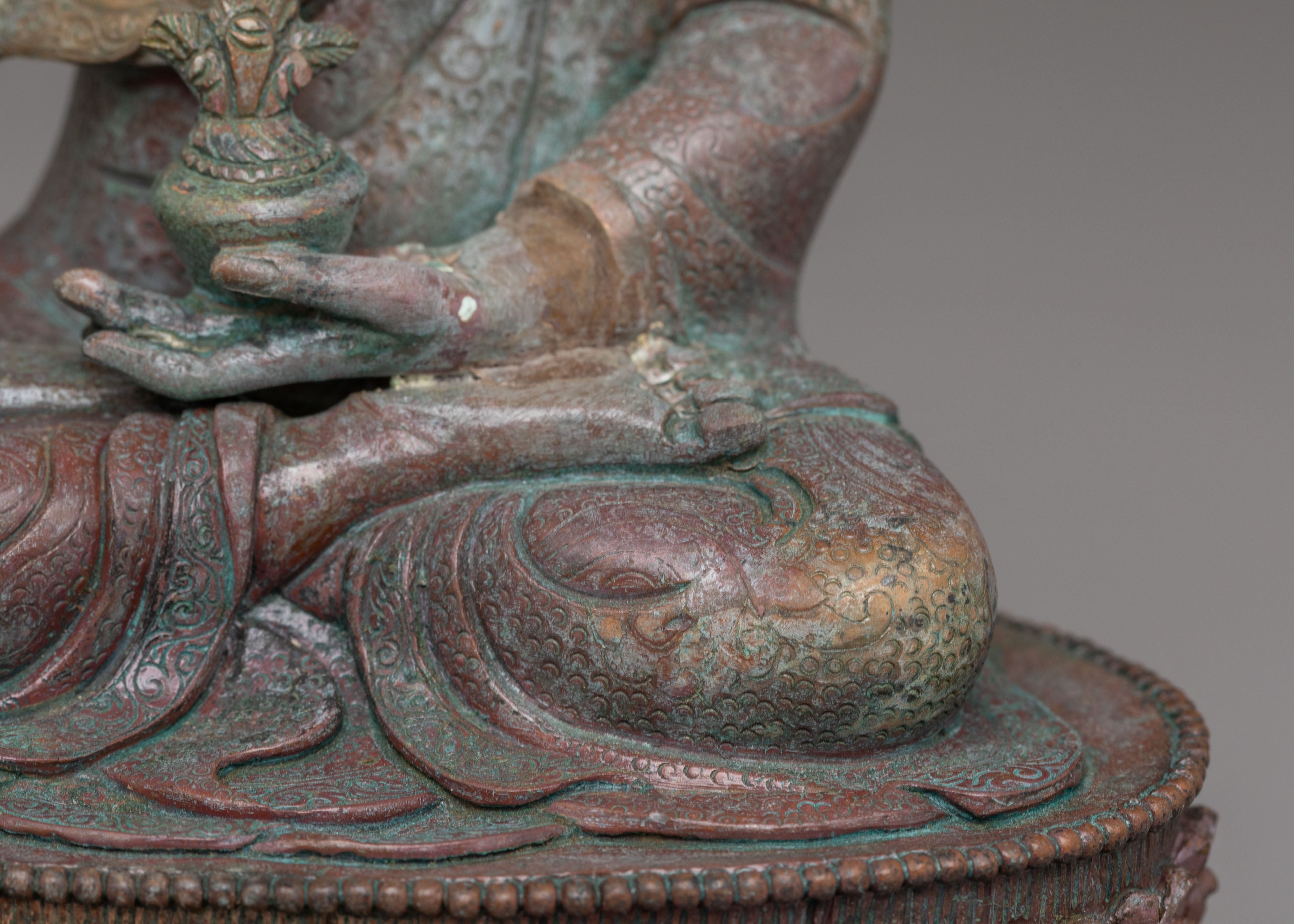 Oxidized Copper Statue of Bhaisajyaguru | Symbol of Healing