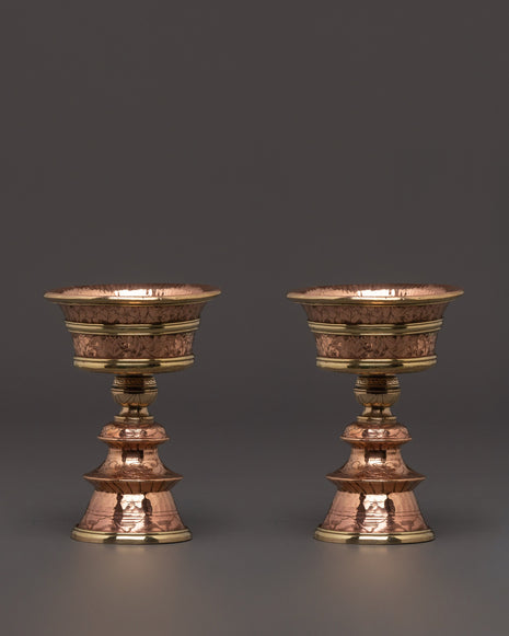 Traditional Butter Lamp set