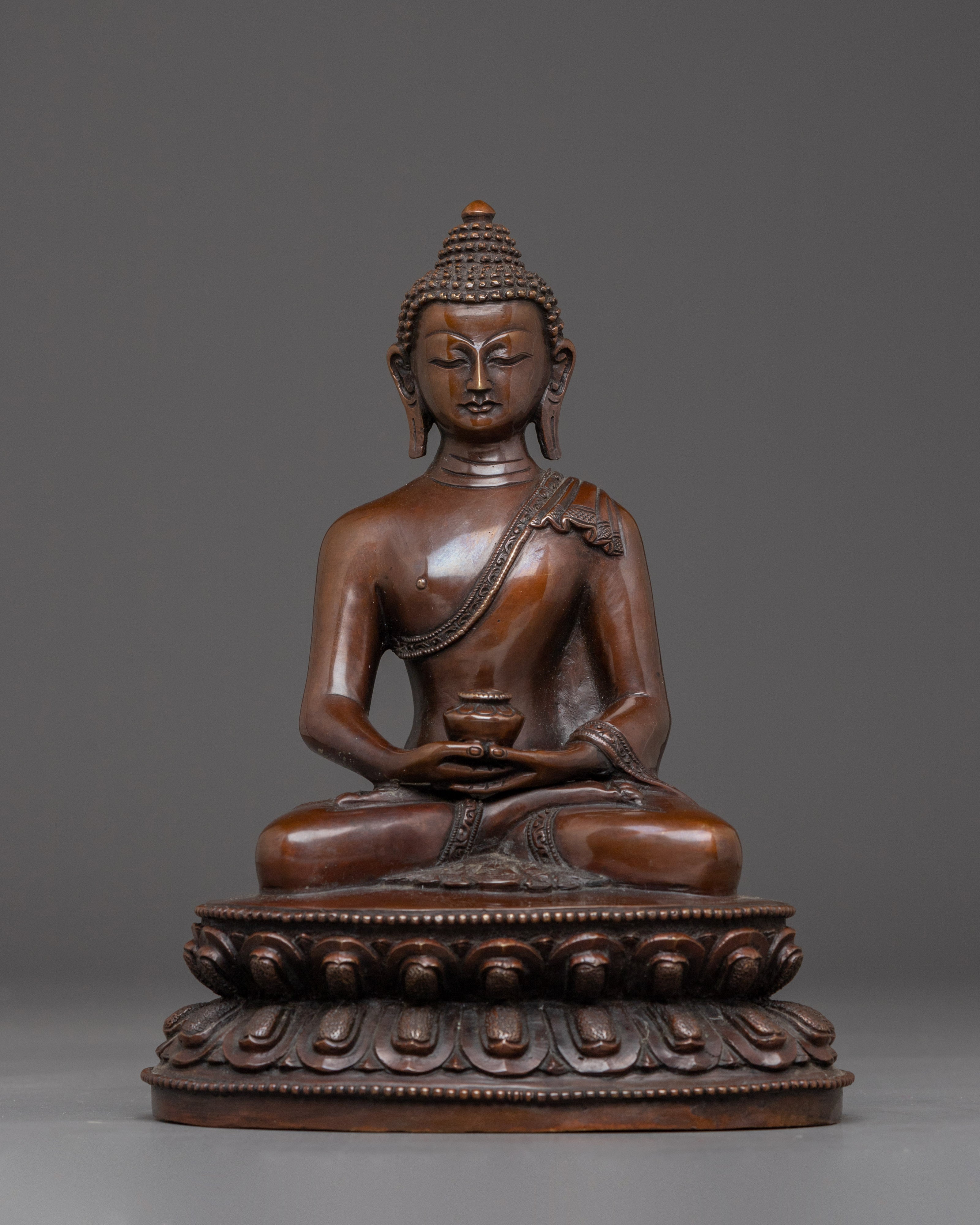 Amitabha Buddha Figurine : Himalayan Handmade Artwork