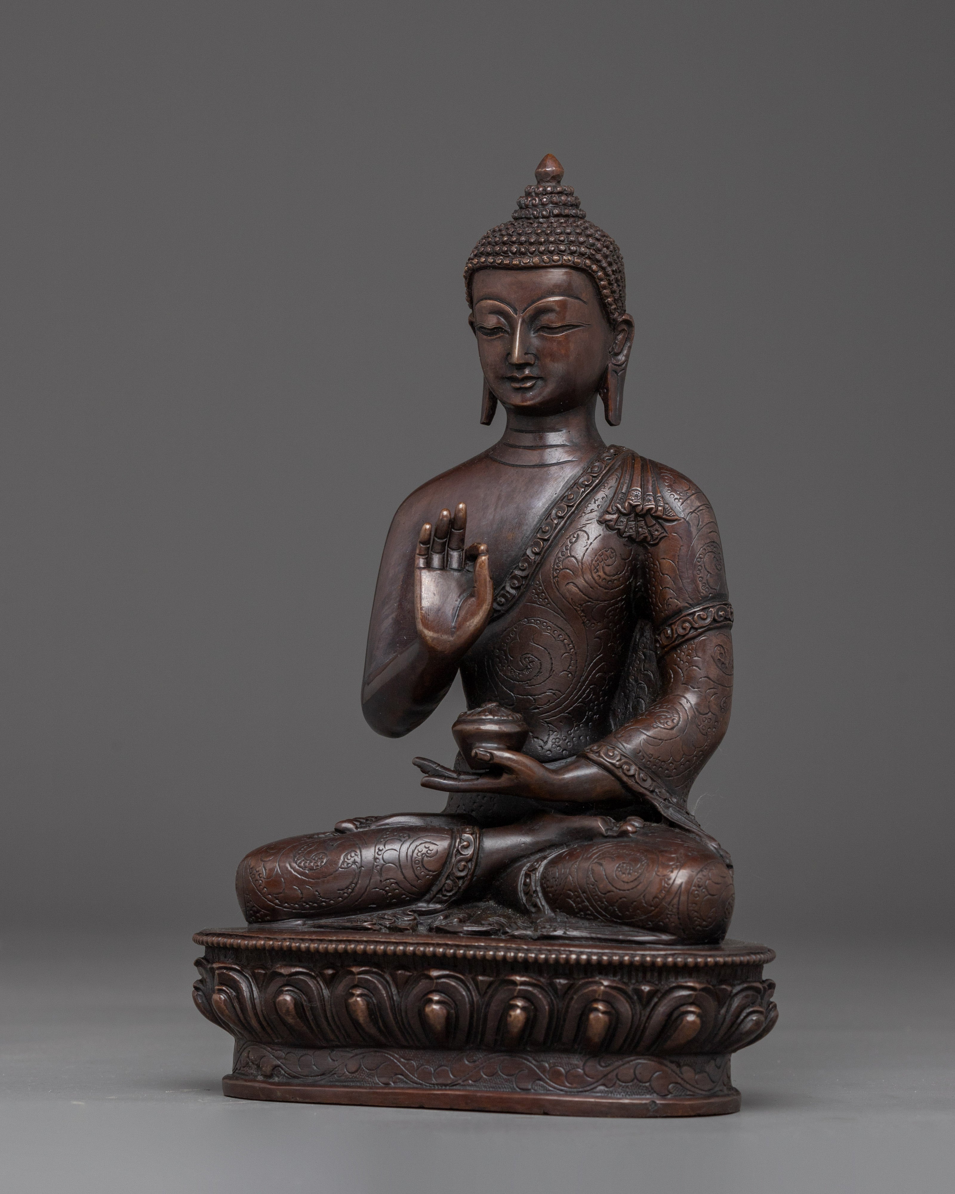 Handmade Oxidized Statue of Amogasiddhi | Wisdom of Unfailing Accomplishment