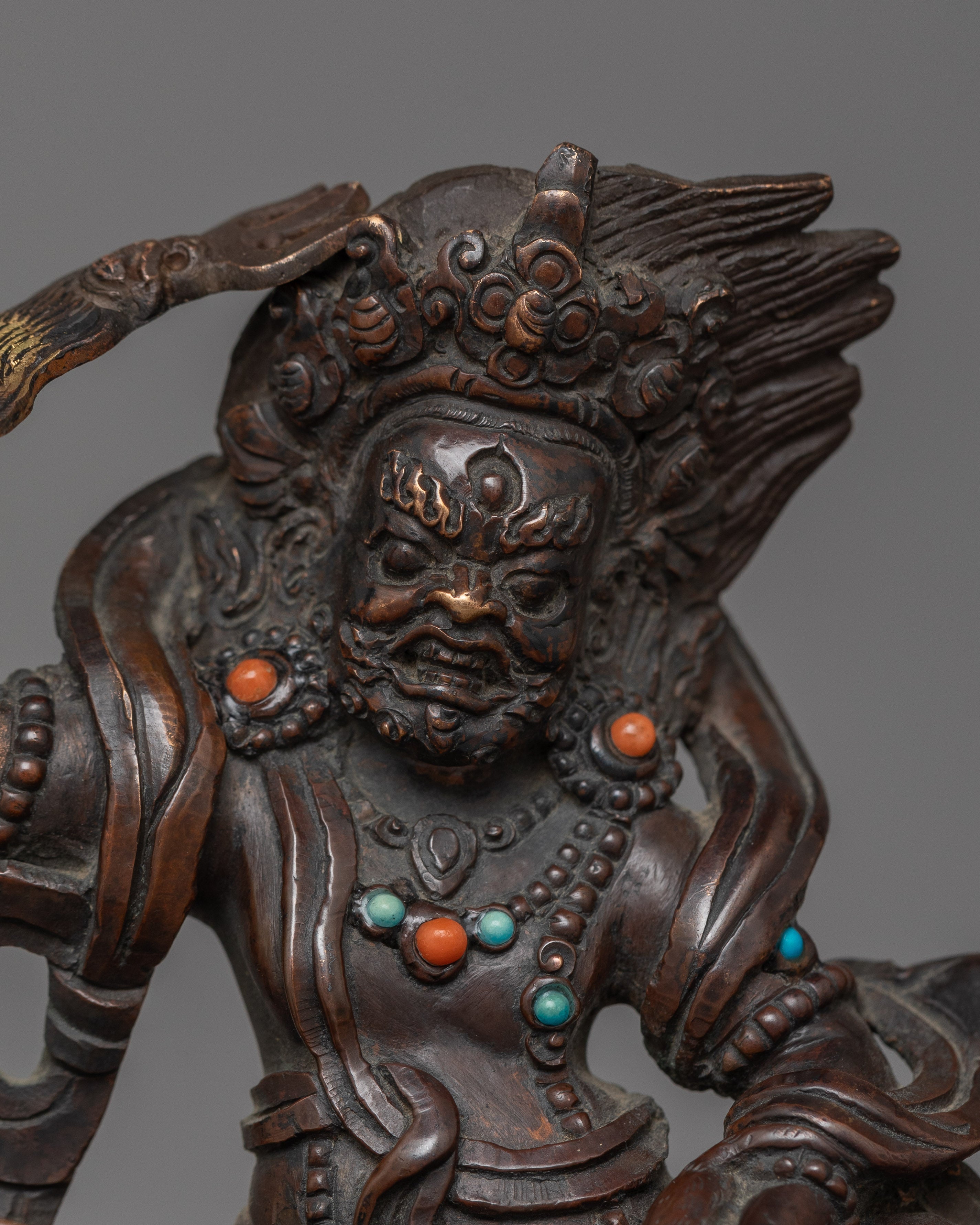 White Dzambhala Wealth Deity Figurine | Statue for Wealth and Abundance Blessings