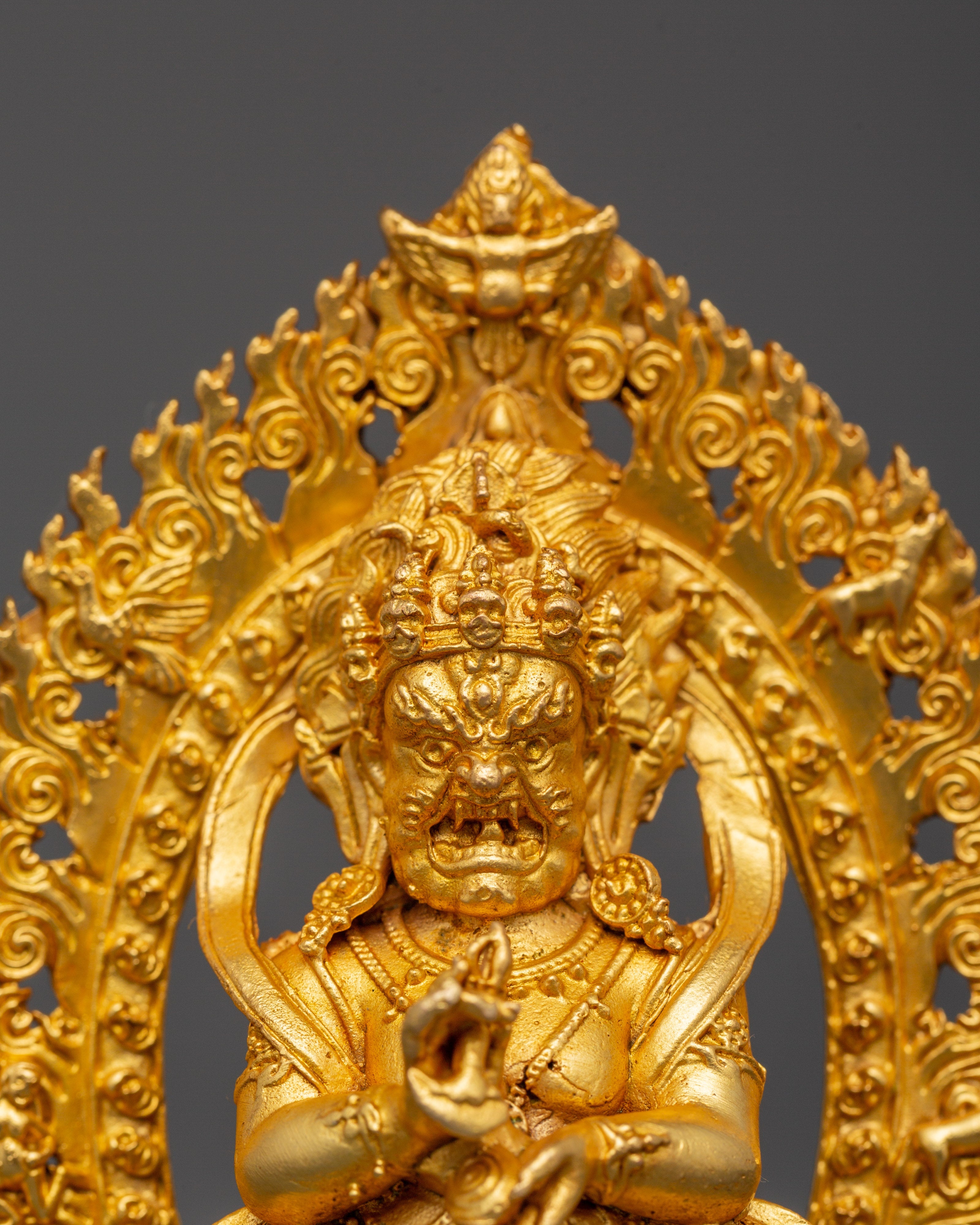 Sakya Tradition Dharma Guardian Shakya Mahakala Statue | Defender of the Dharma