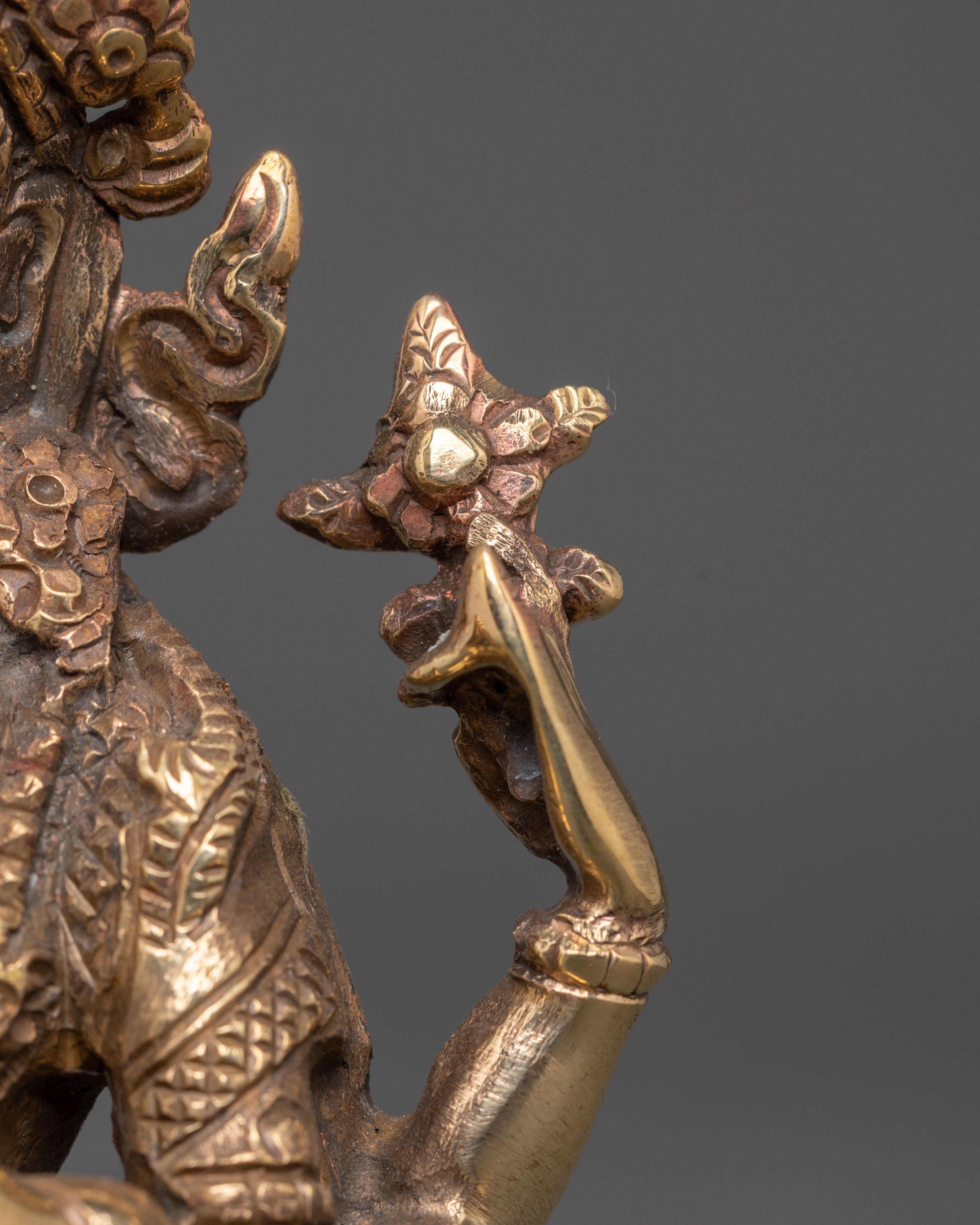 Copper Statue Of Chenrezig | Avalokiteshvara Buddhist Deity