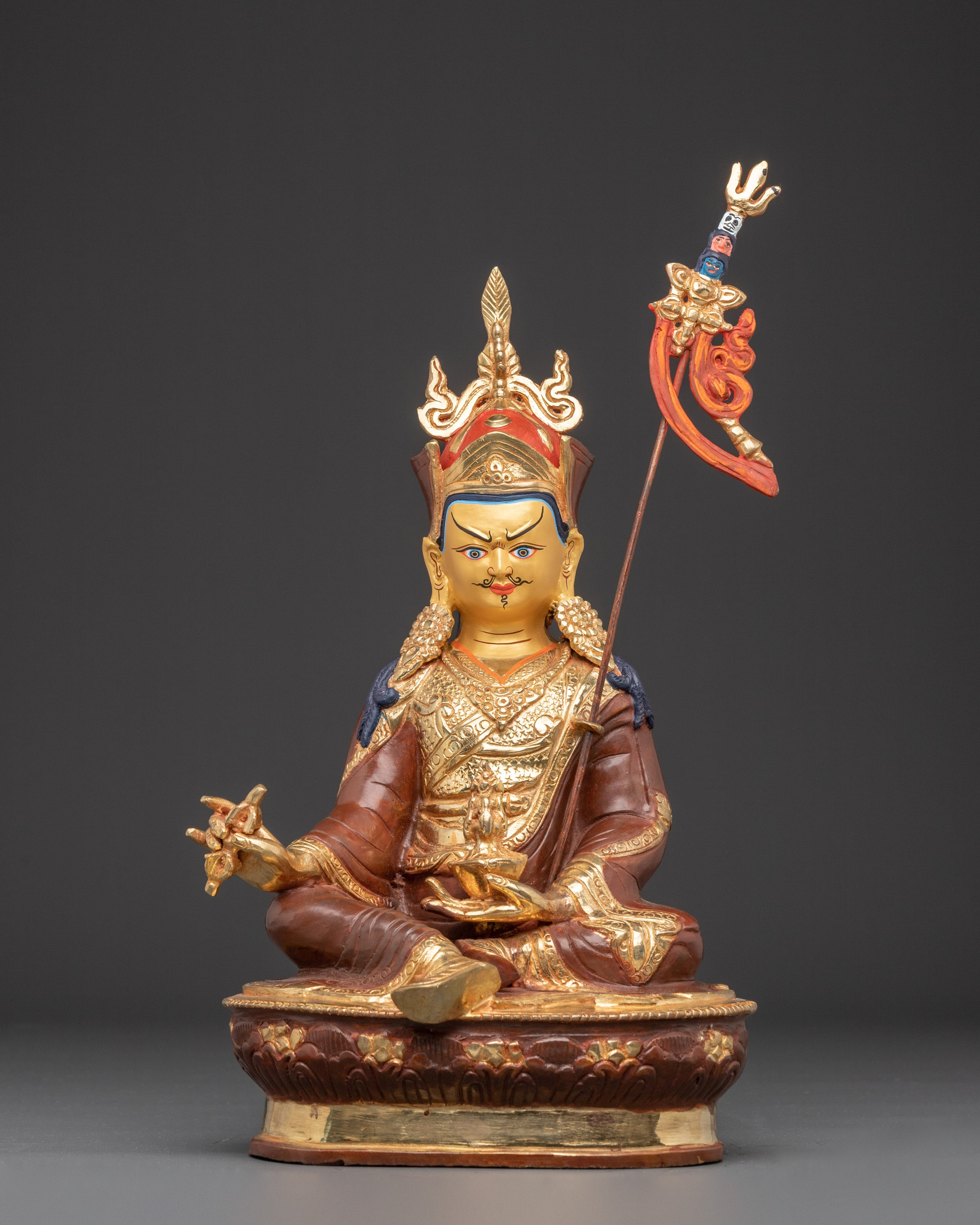Handmade Tibetan Guru Rinpoche Statue