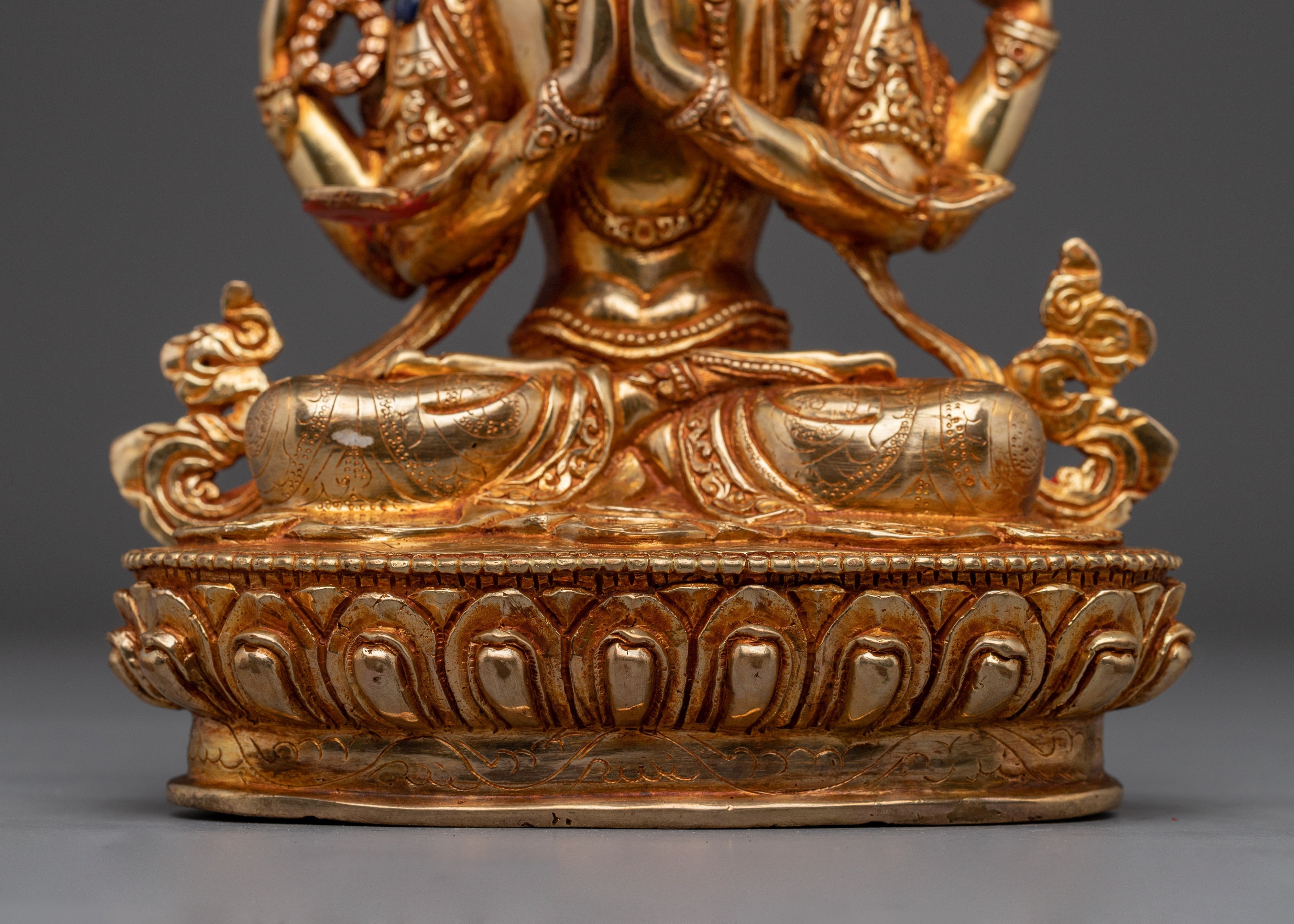 Chenrezig, Meditation Altar Decor | Traditional Himalayan Art