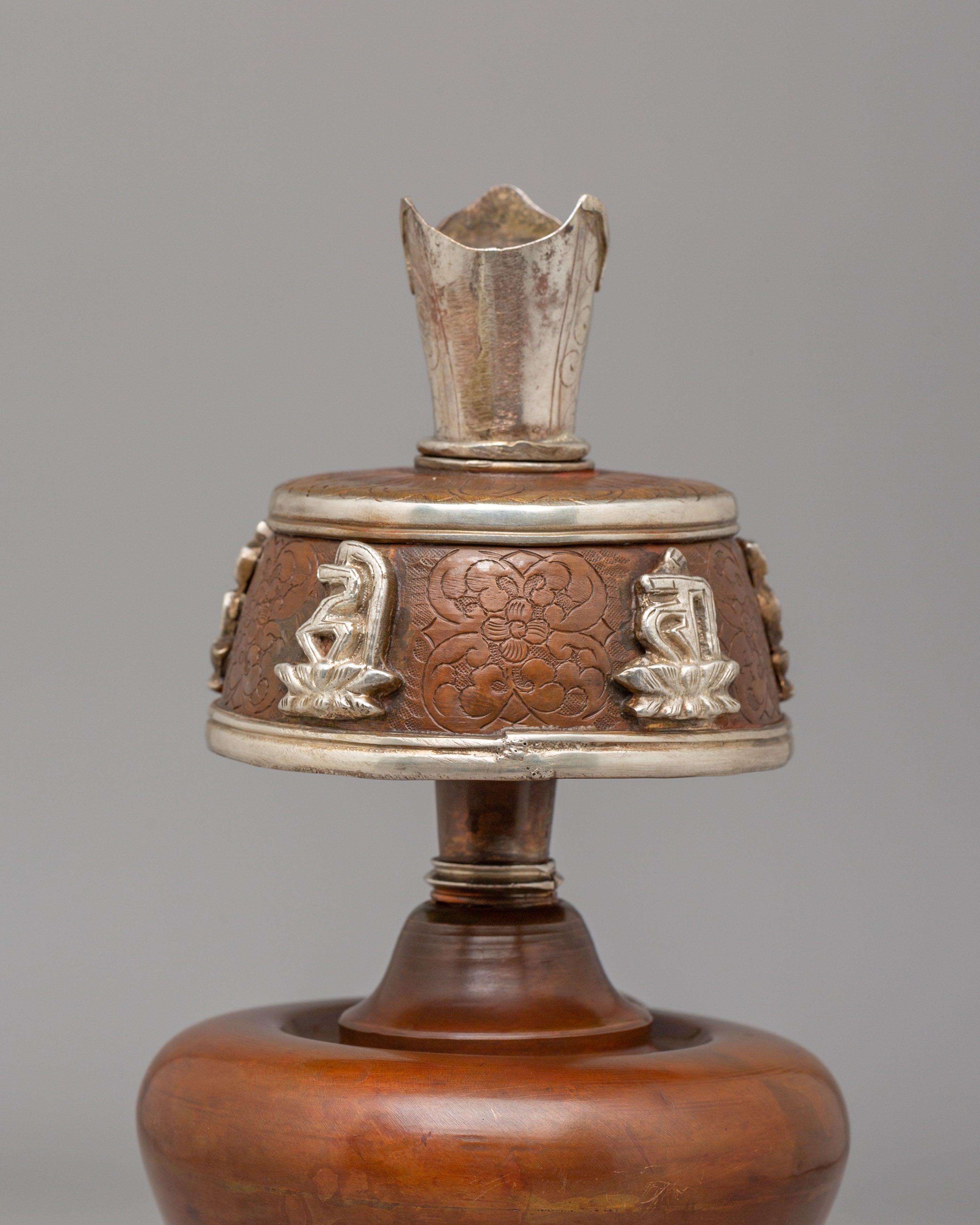 Spiritual Handcrafted Bhumba Offering Vessel | Traditional Ritual Vessel for Puja