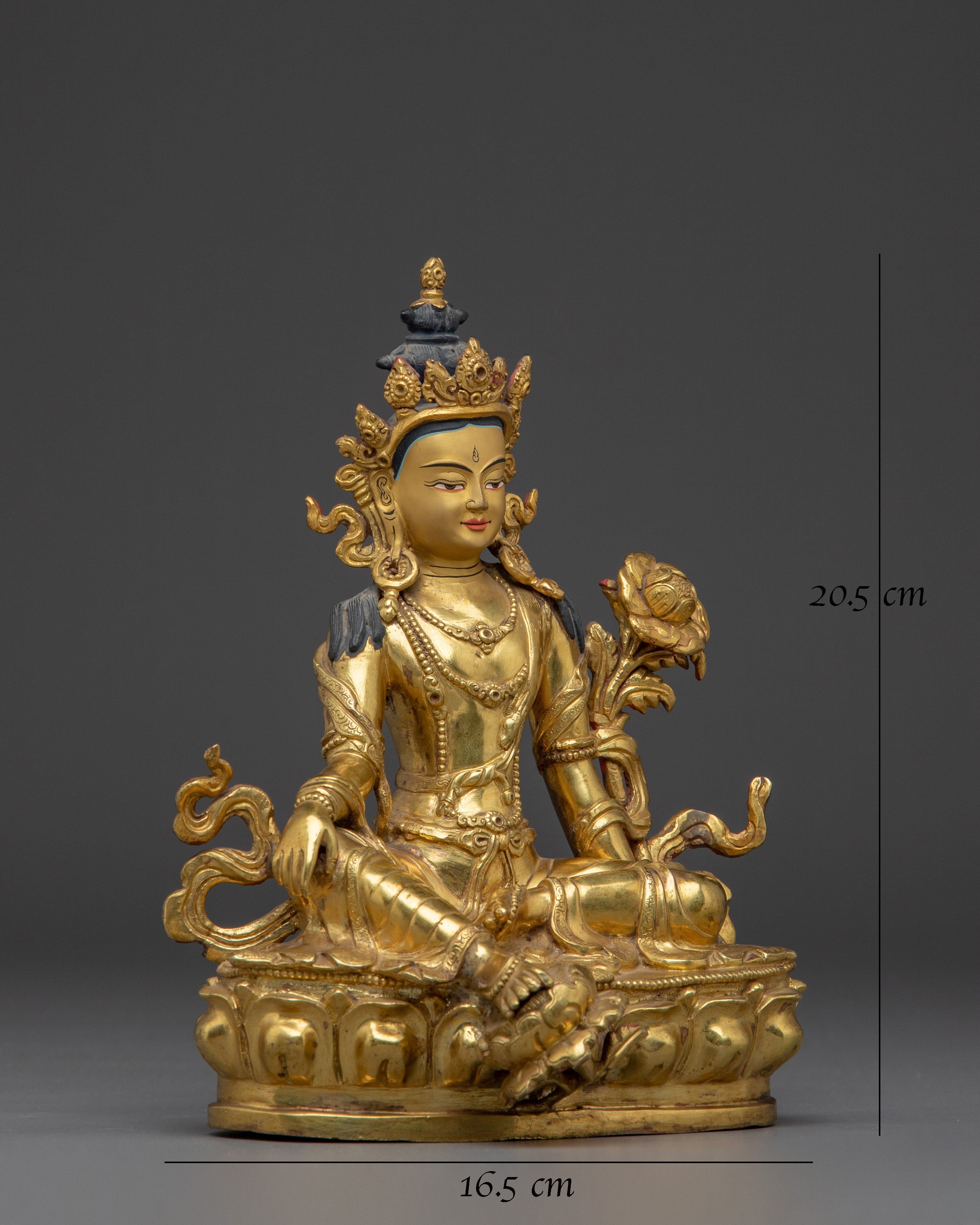 golden-two-armed-chenrezig-statue