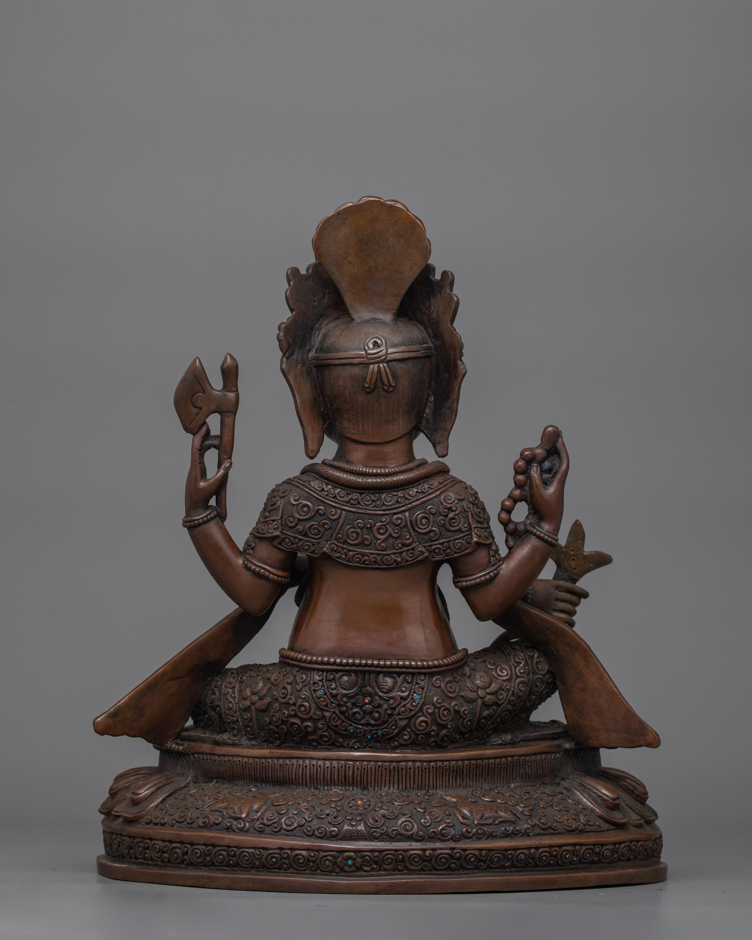 Lord Ganesh Remover of Obstacles Sculpture | Hindu Elephant God for Temple Altar Decor