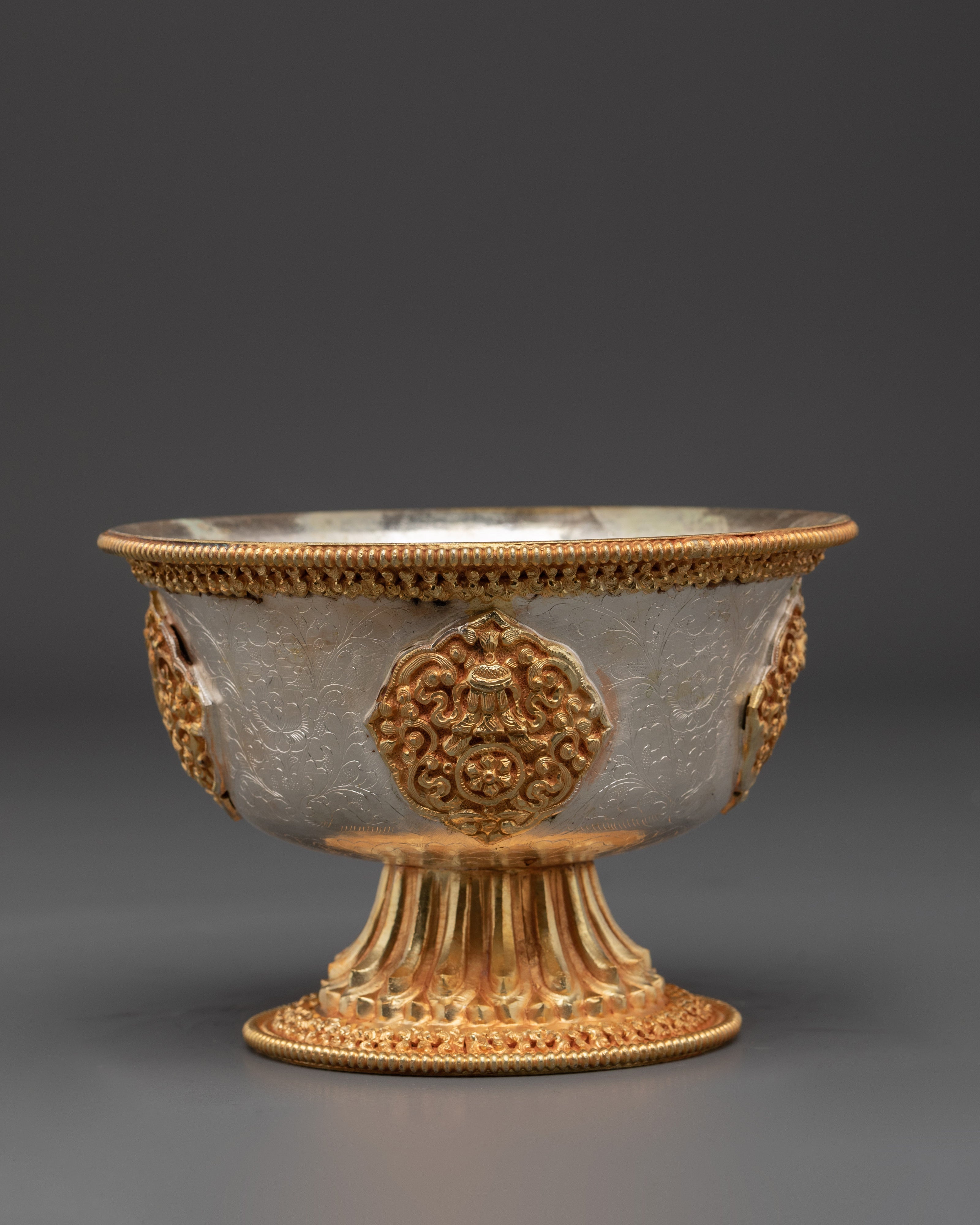 Tibetan Ritual Offering Bowl Set | Sacred Buddhist Altar Decor
