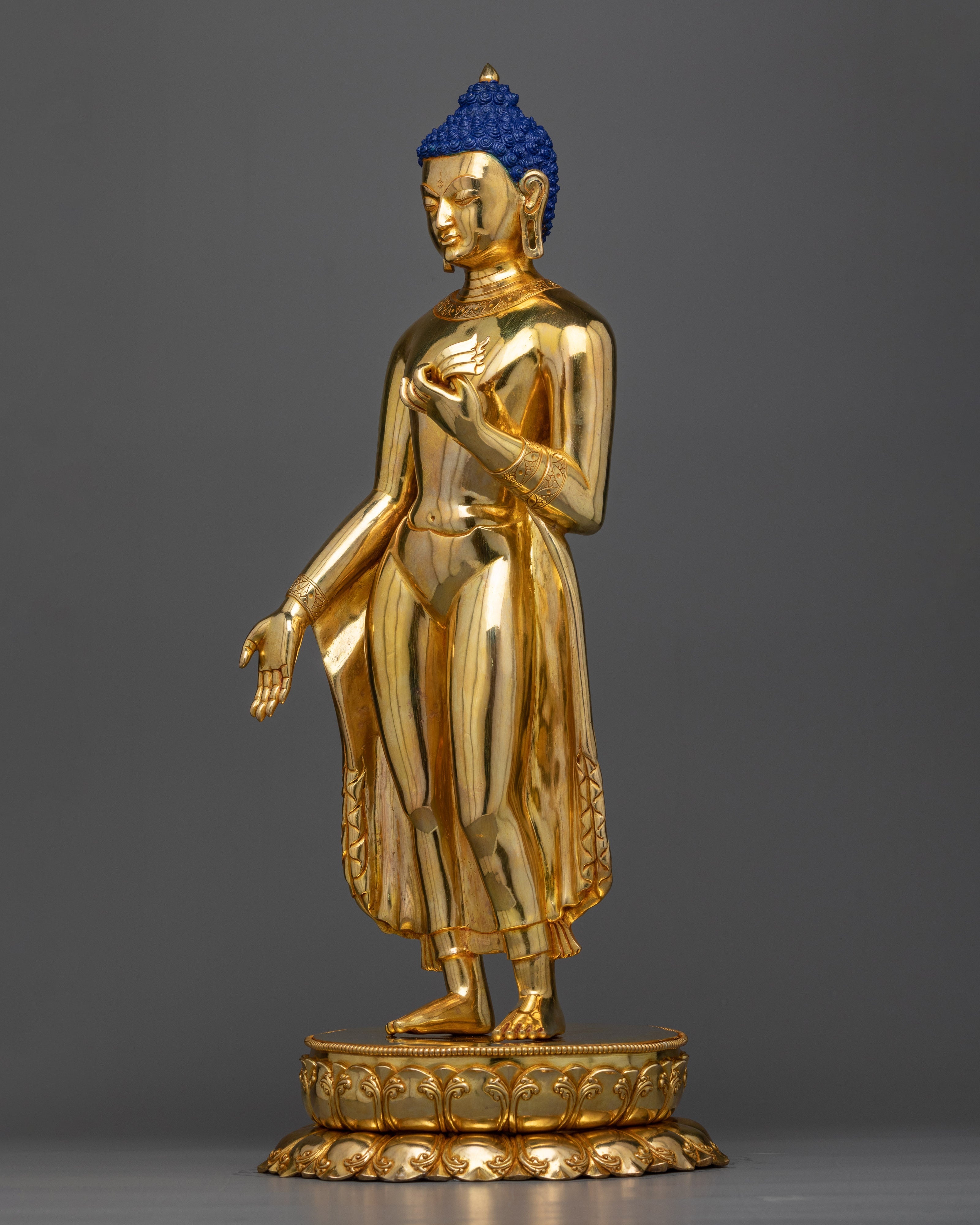 standing-shakyamuni-buddha-glossy statue