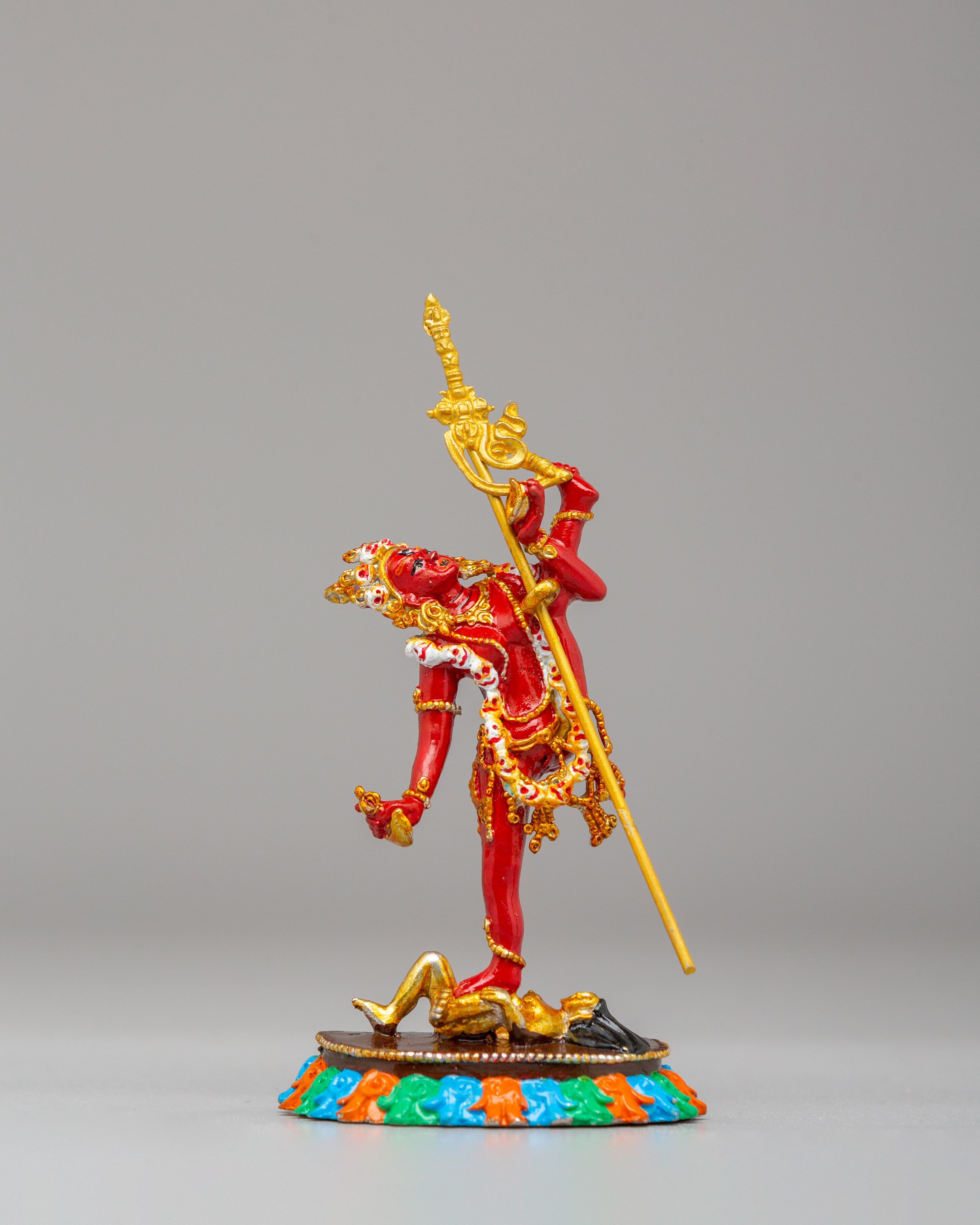 Handcrafted Flying Vajrayogini Sculpture | Hand Painted Buddhist Dakini