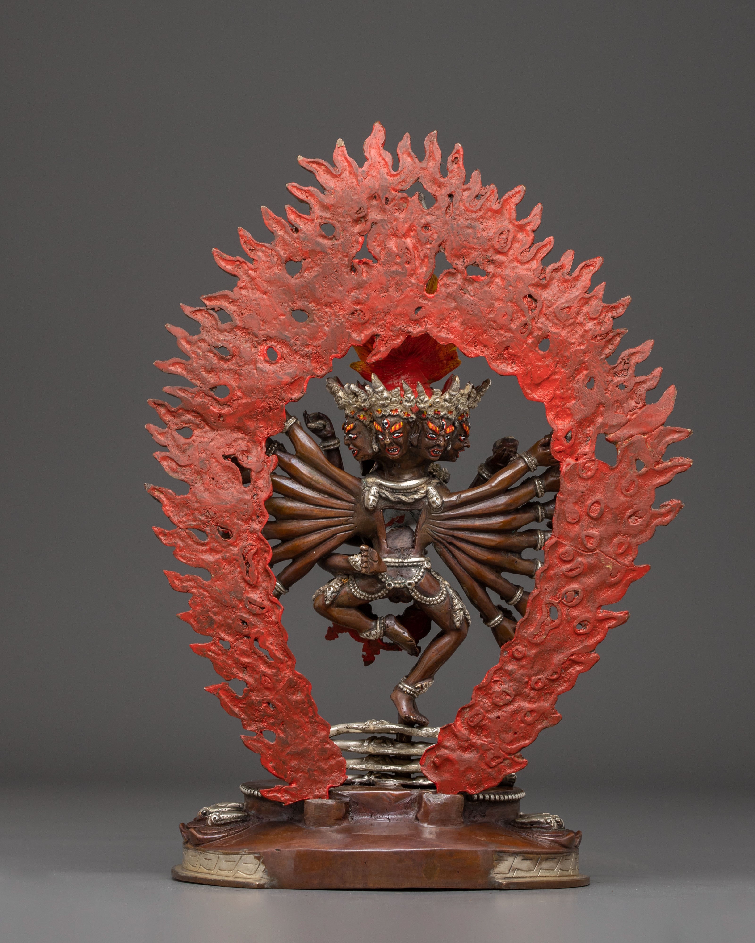Tibetan Hevajra Statue | Wrathful Buddhist Deity