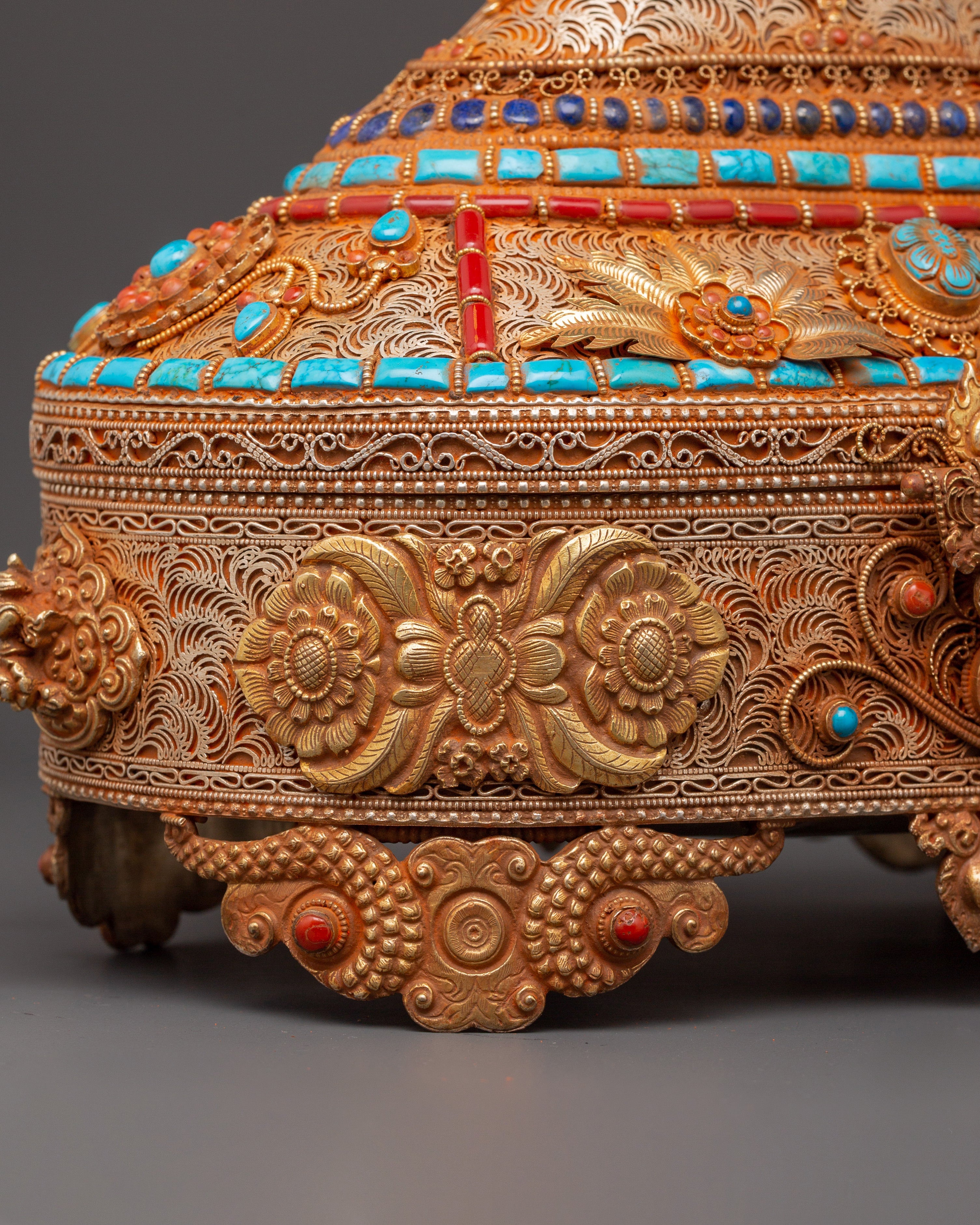 Copper & Gold-Plated Treasure Box | Handcrafted Keepsake Storage