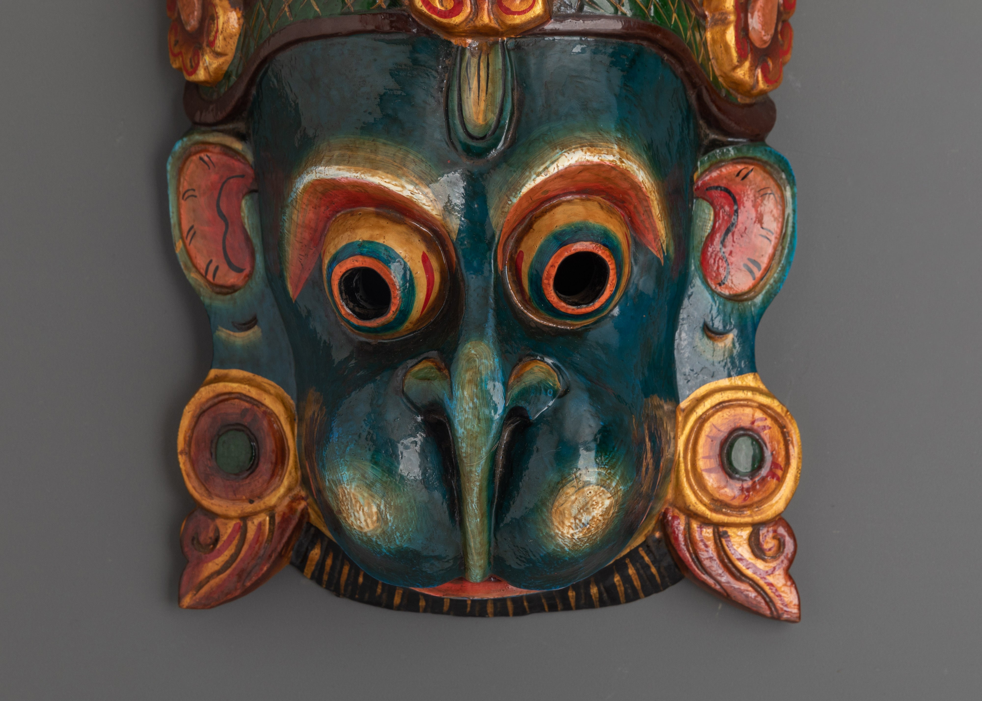 Hindu Deity Mask Wall Hanging | Devotion And Spiritual Protection