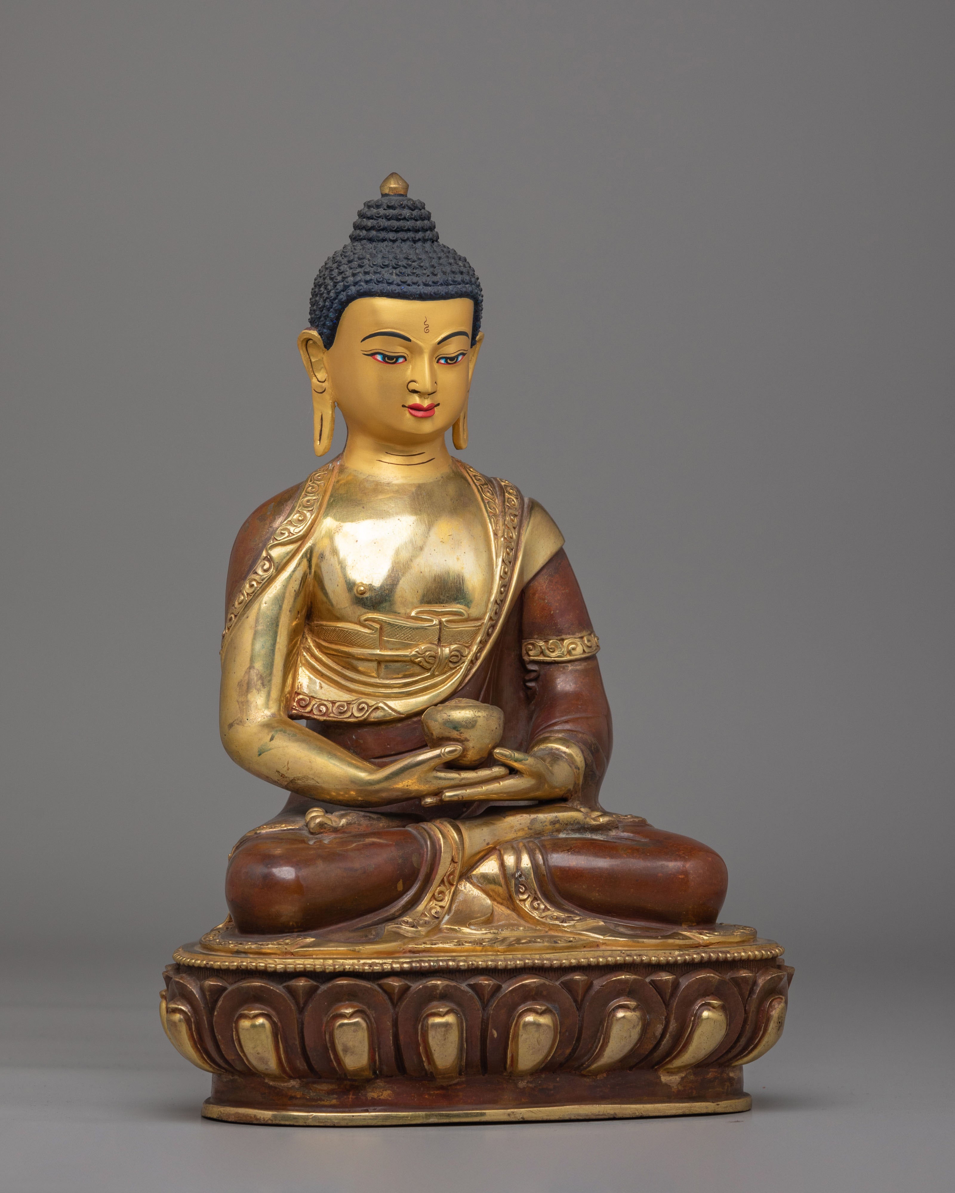 Pure Land Amitabha Buddha Altar Statue | Spiritual Decor for Meditation