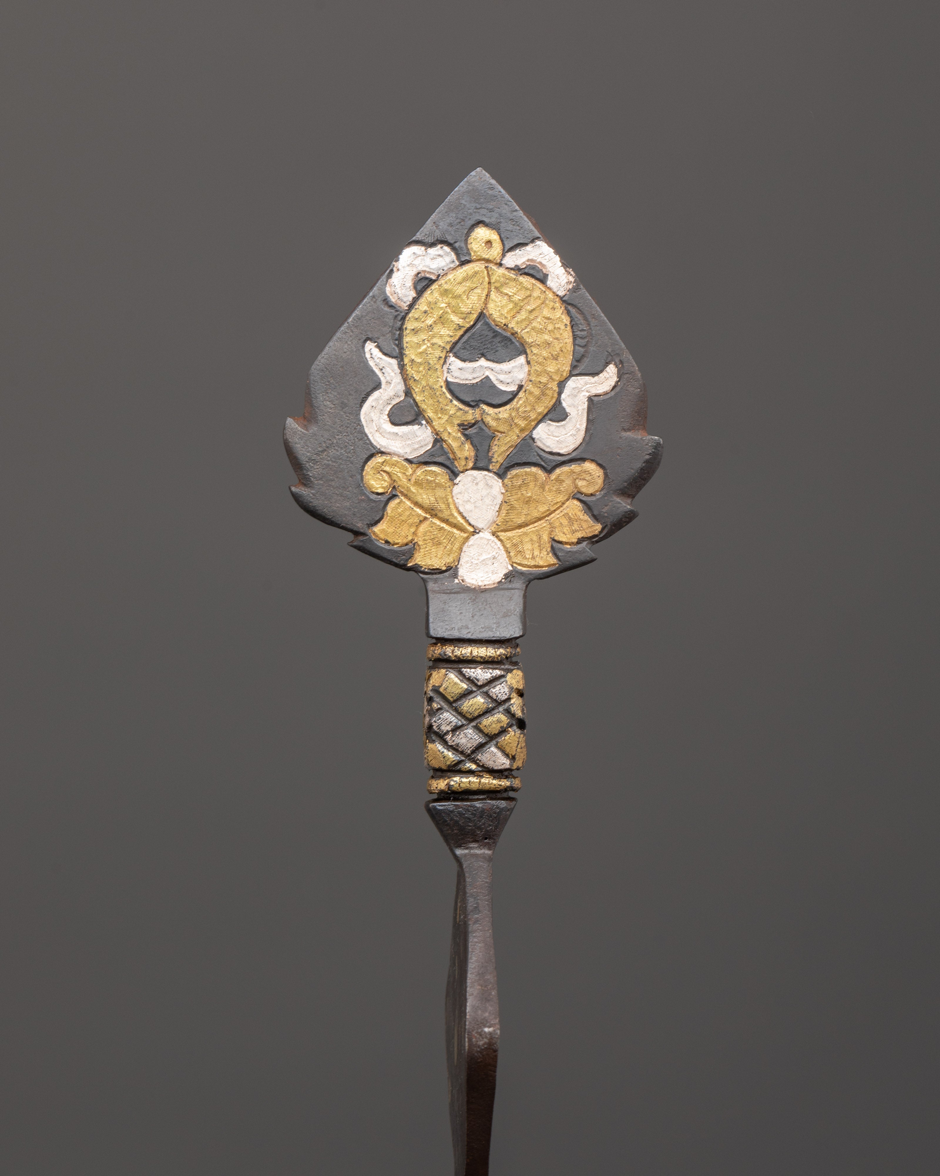 Rinzin Daru Ritual Set with Golden Fish Symbol | Tibetan Buddhist Ritual Offering Tools