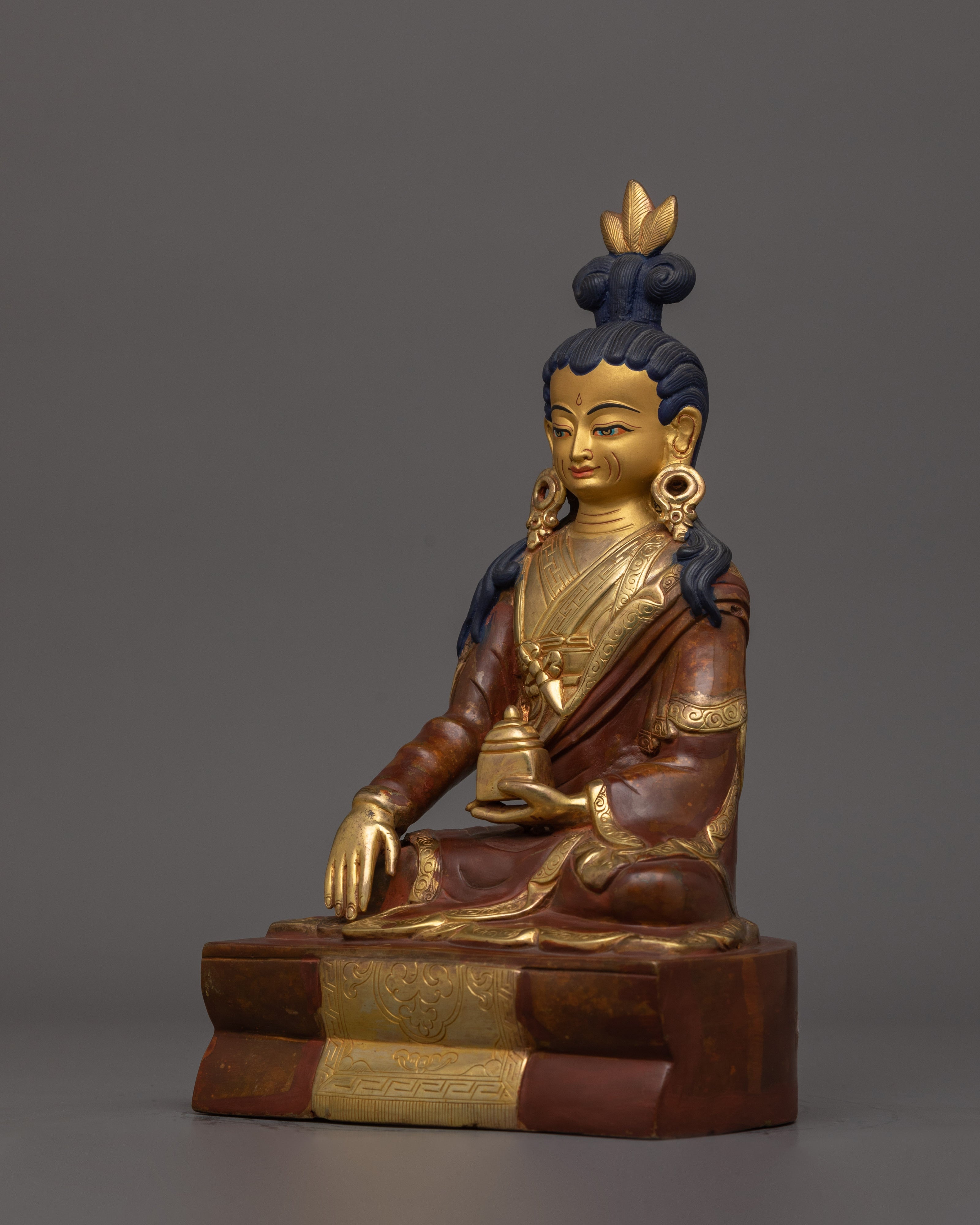 9.6 Inches Buddhist Master Statue | A Sacred Representation of Spiritual Guidance