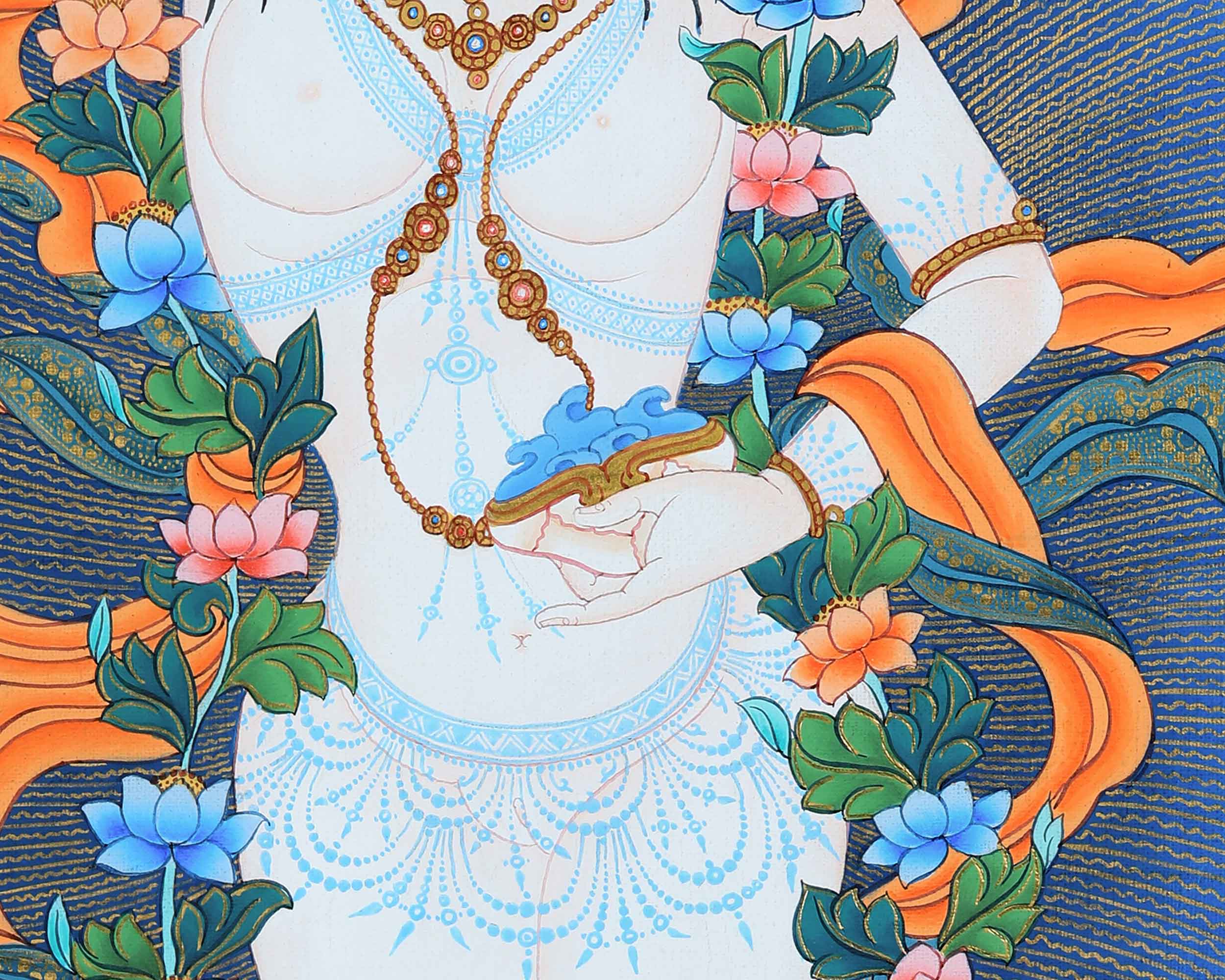 Standing Yeshe Tsogyal Print | Tibetan Yogini and Enlightened Consort of Guru Rinpoche