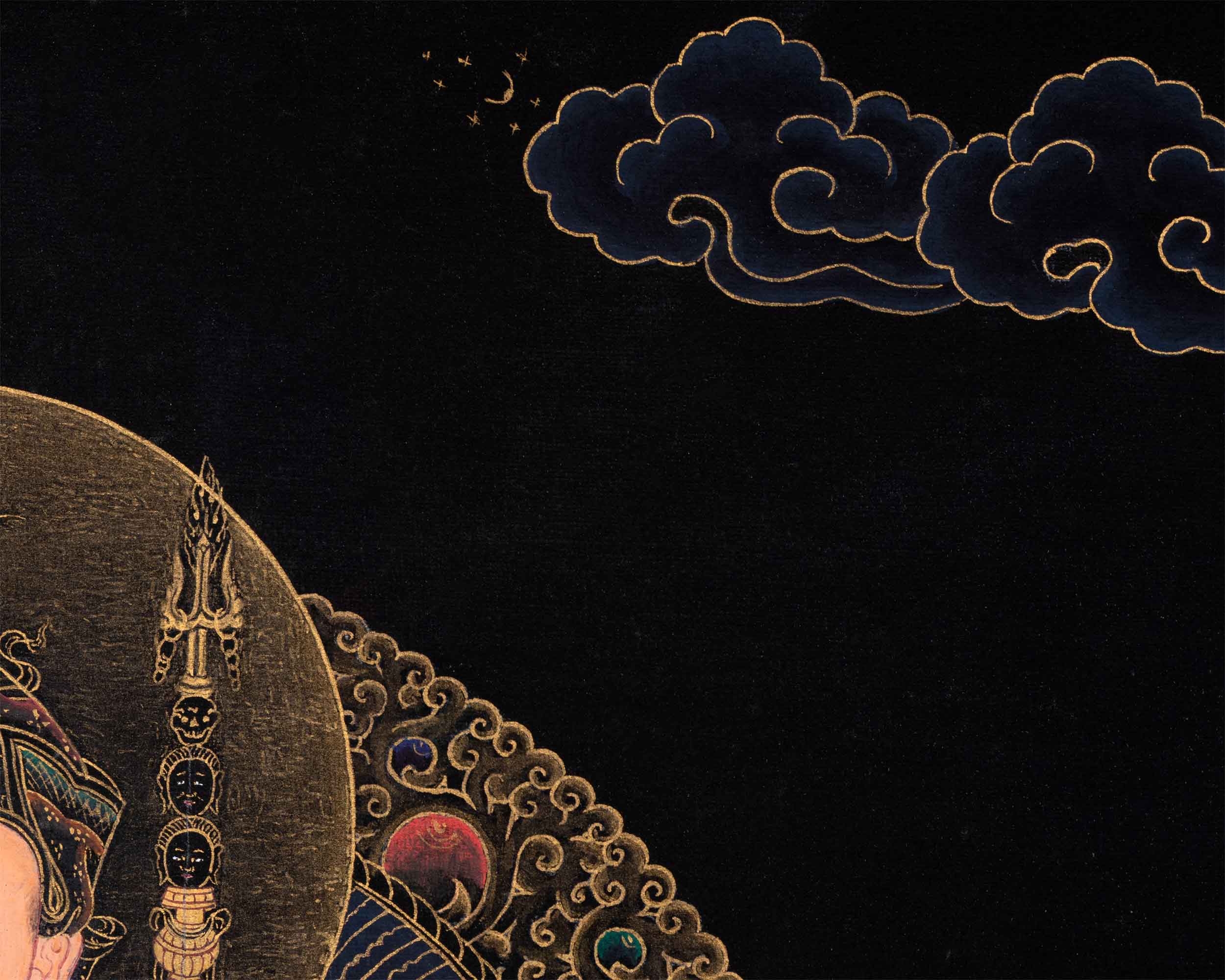 Tibetan Thangka of Padmasambhava | The Lotus Born Master | Traditional Artwork